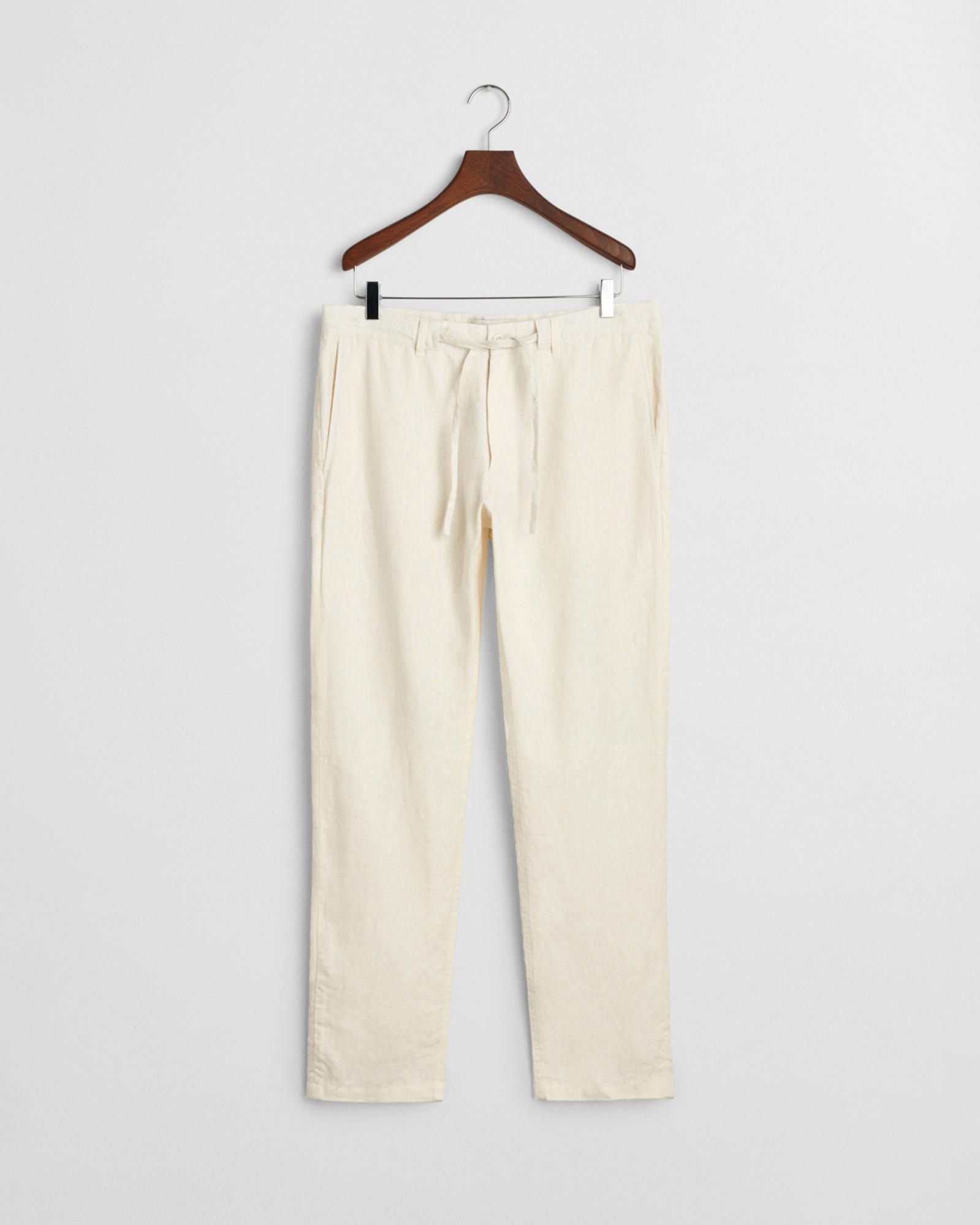 GANT Erkek Krem Relaxed Fit Pantolon
