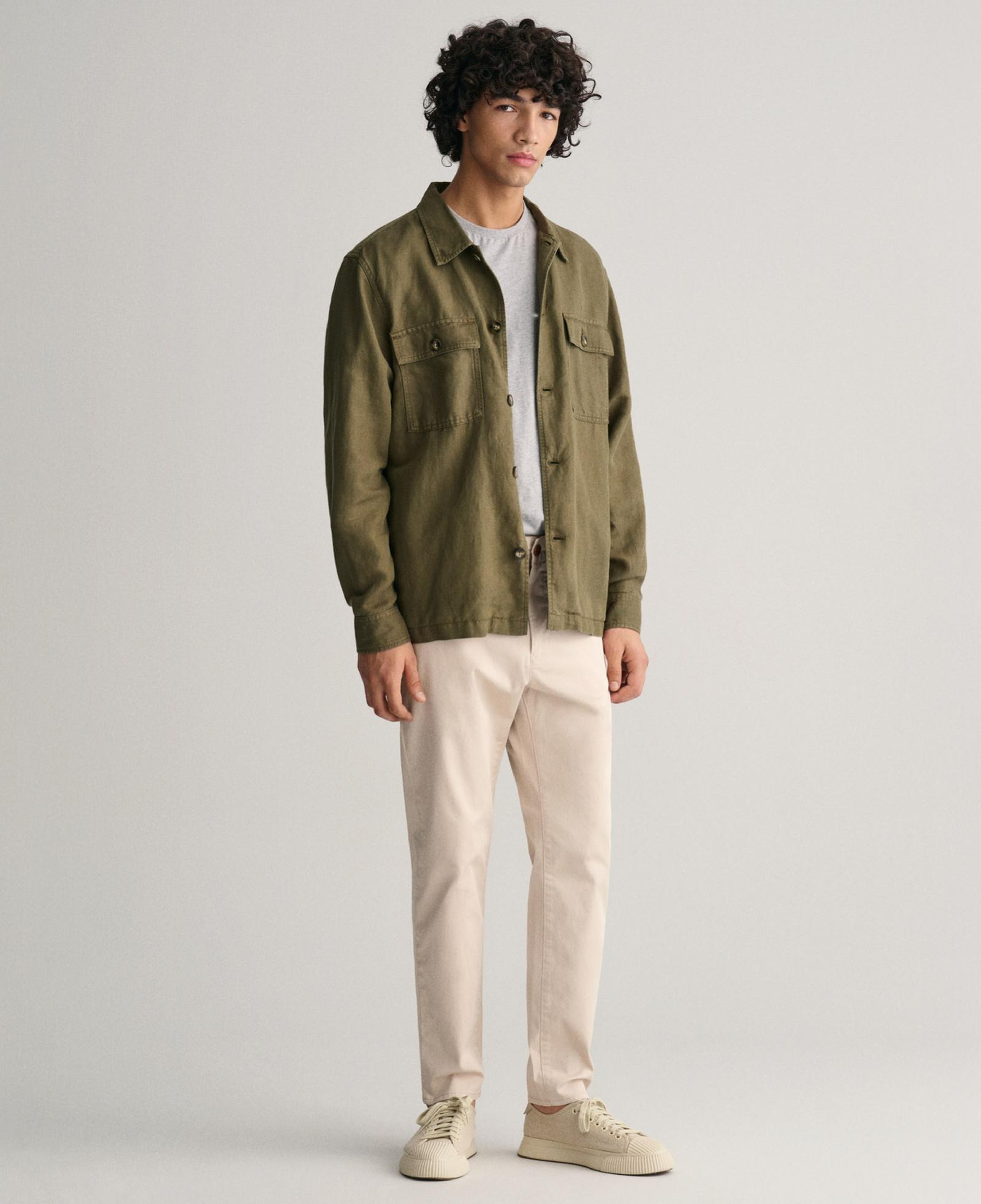 GANT Erkek Krem Regular Fit Chino Pantolon