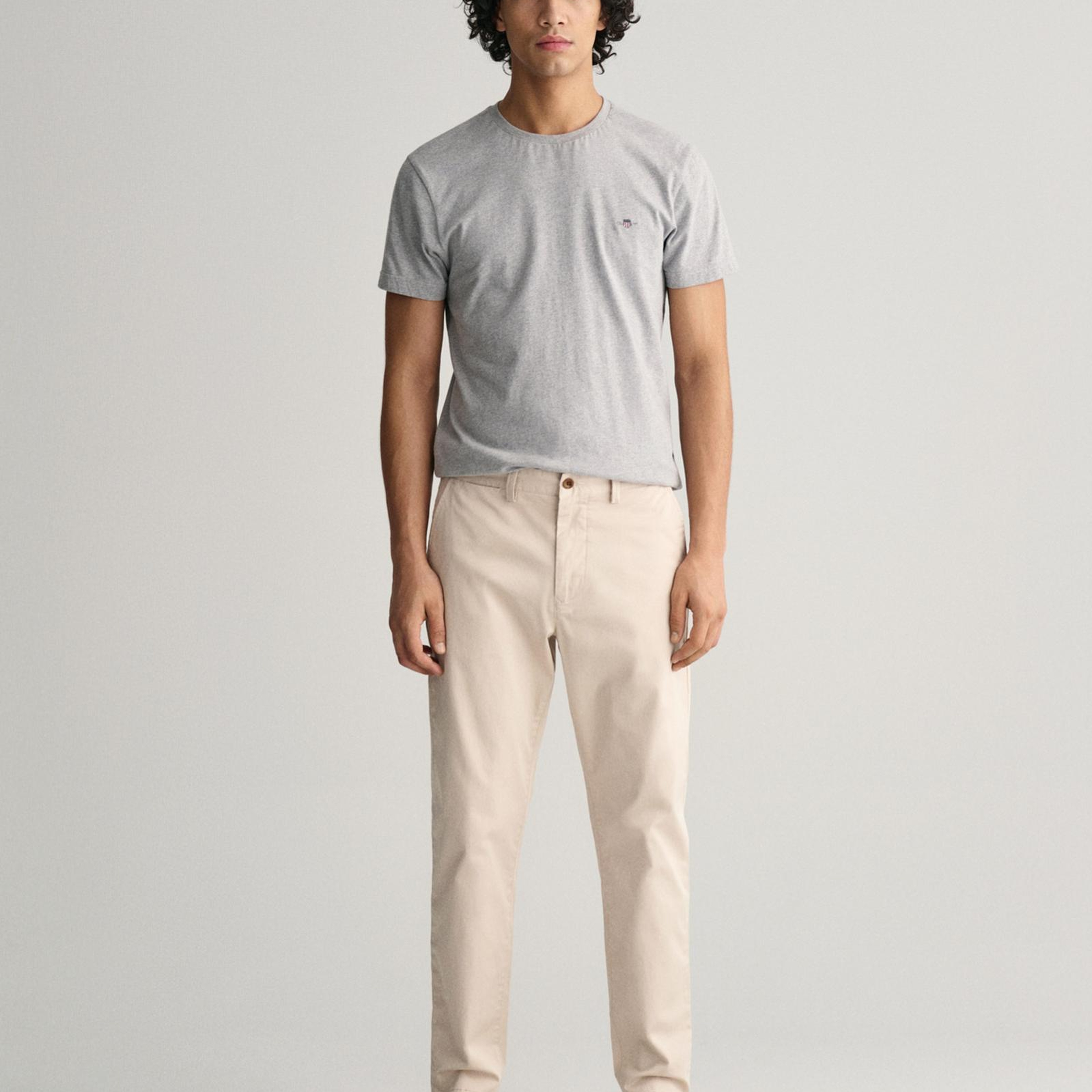 GANT Erkek Krem Regular Fit Chino Pantolon