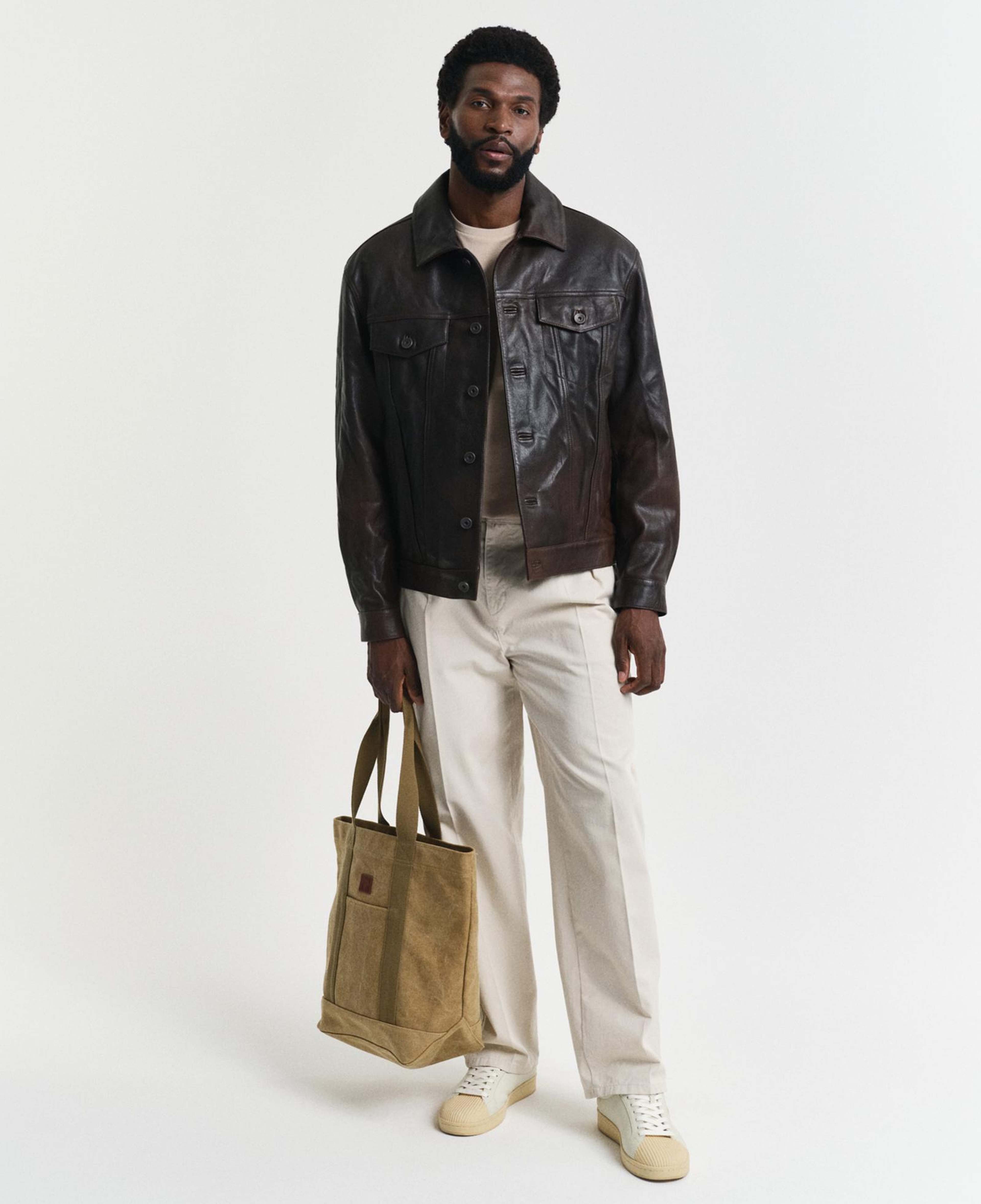 GANT Erkek Bej Regular Fit Bisiklet Yaka T-Shirt