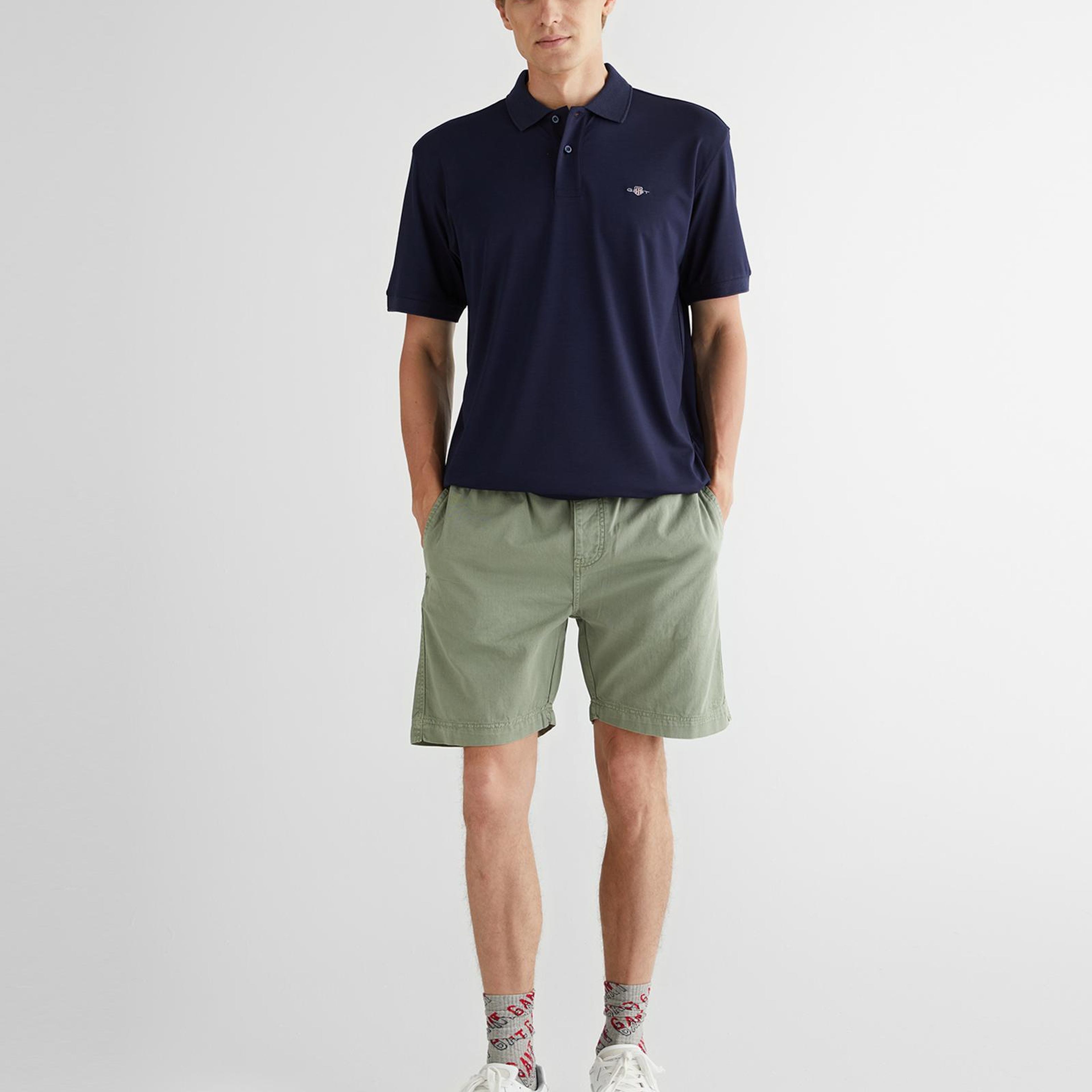 GANT Erkek Yeşil Regular Fit Şort