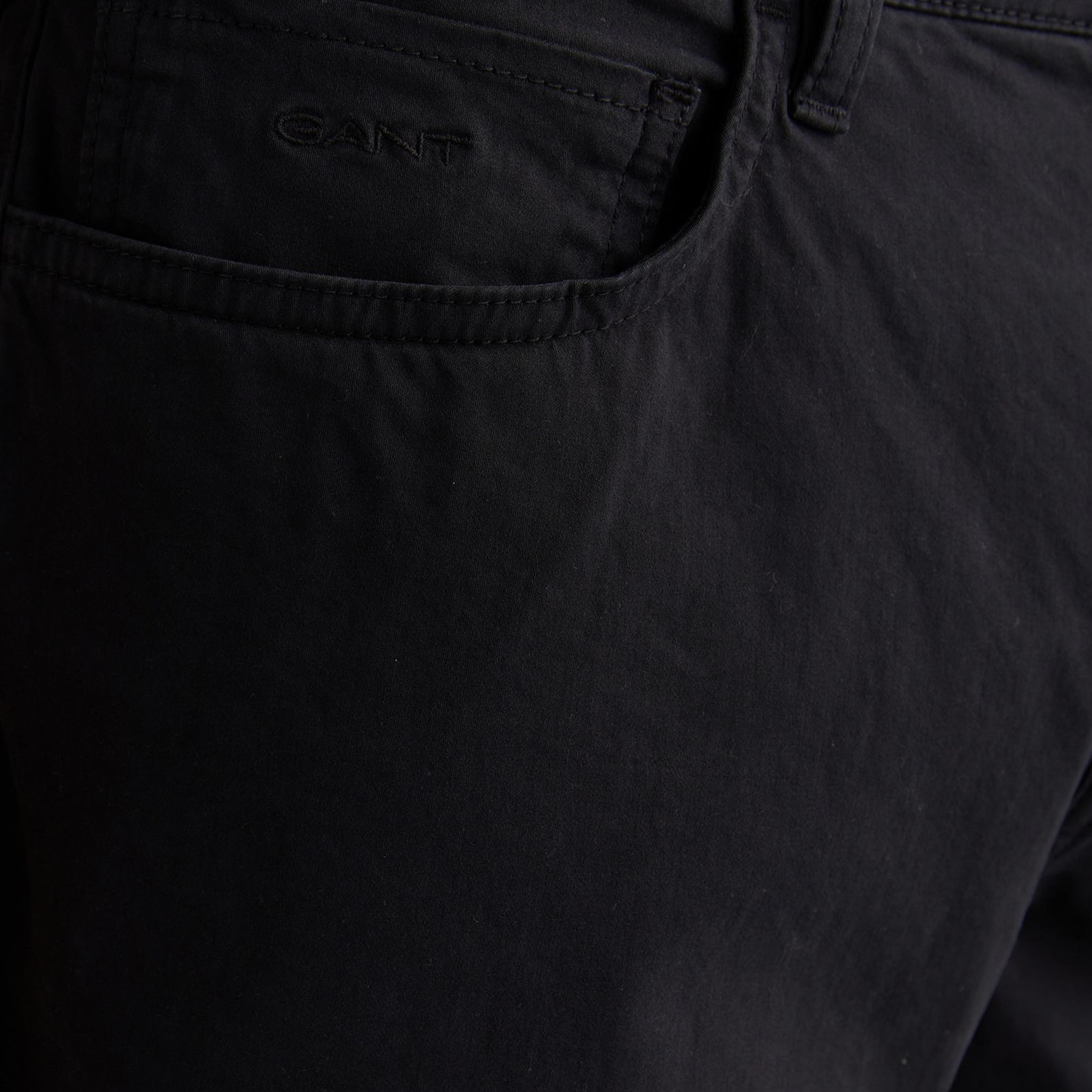 GANT Erkek Siyah Regular Fit Pantolon