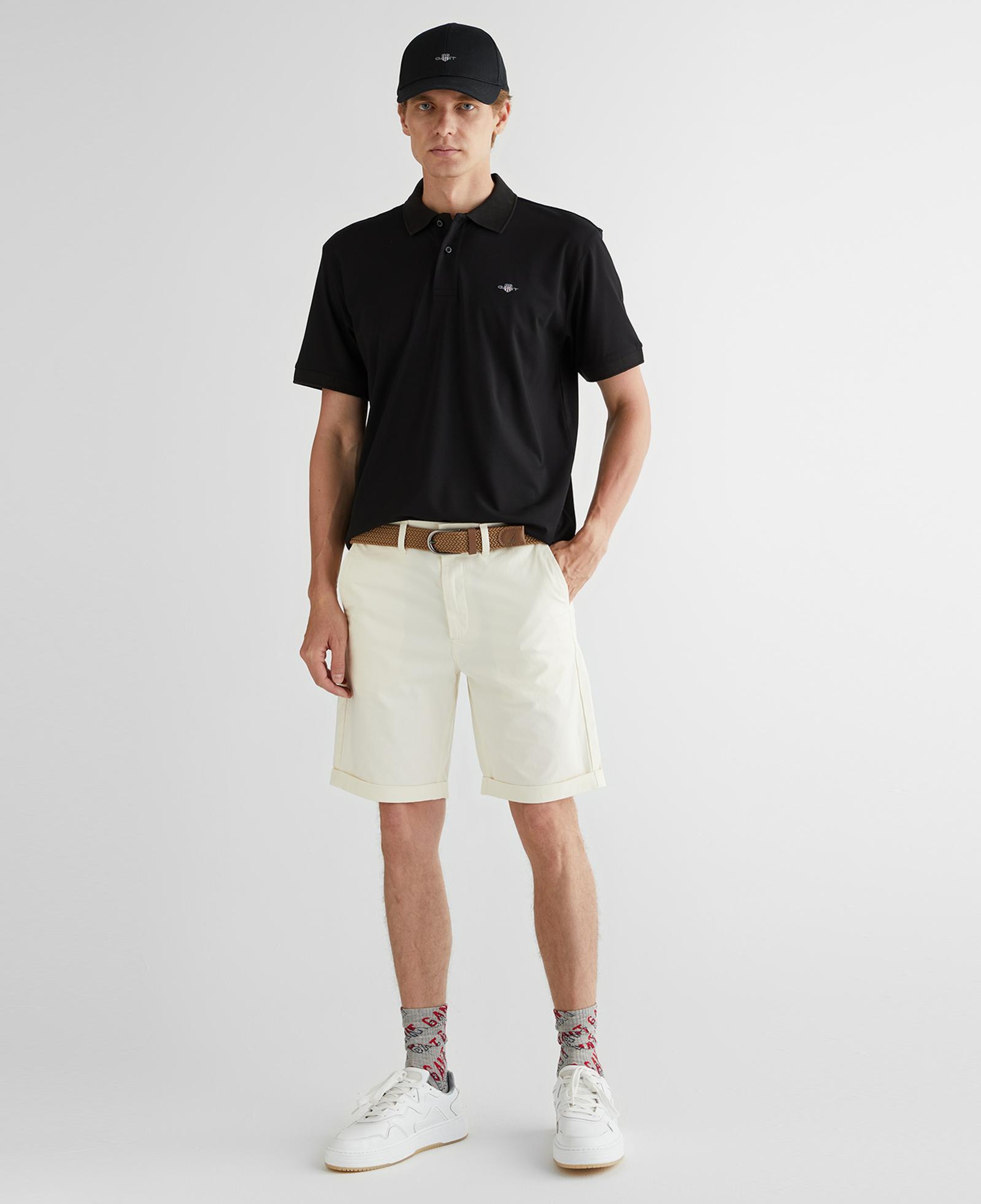 GANT Erkek Krem Slim Fit Şort