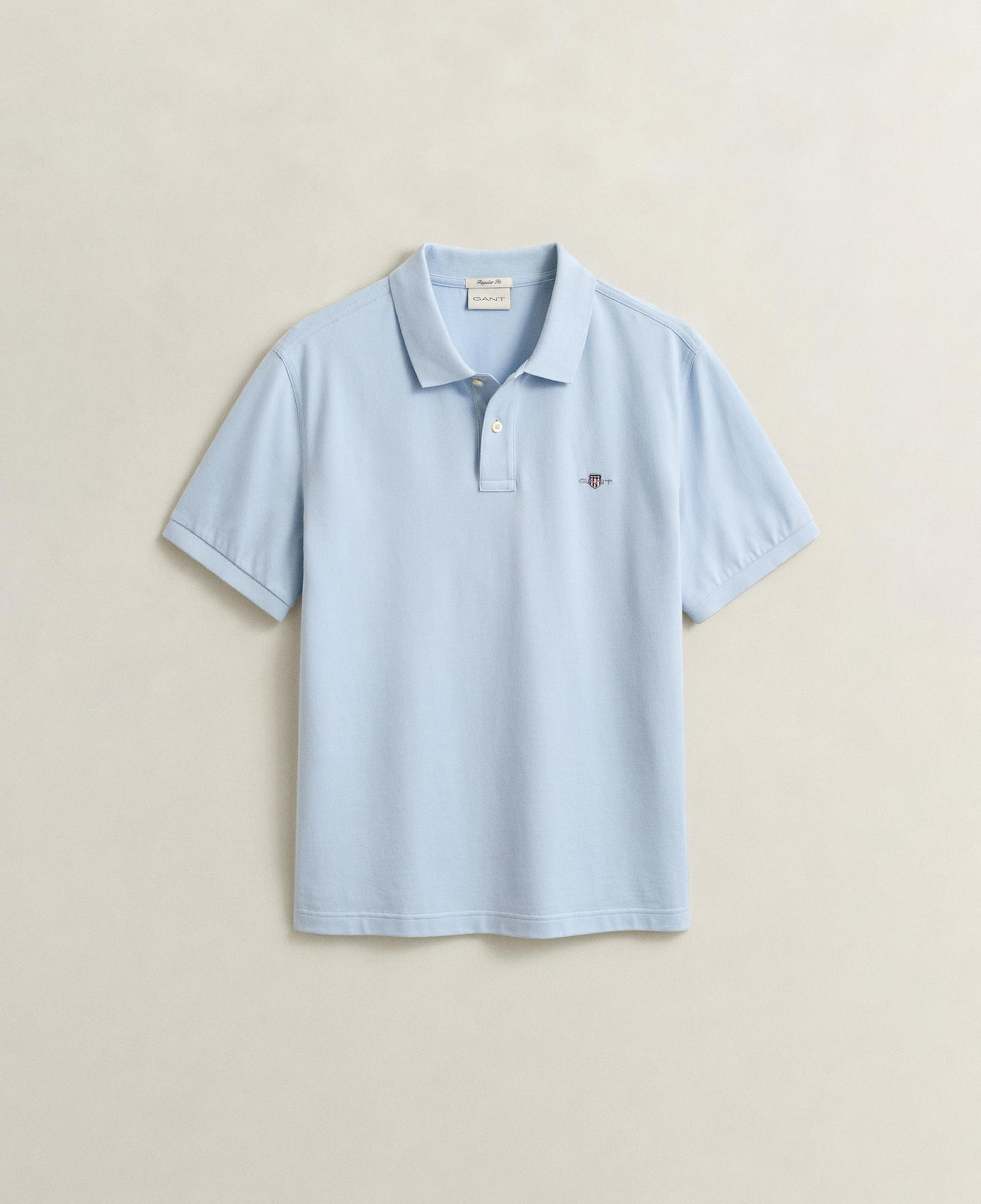 GANT Erkek Mavi Regular Fit Logolu Polo Yaka T-Shirt
