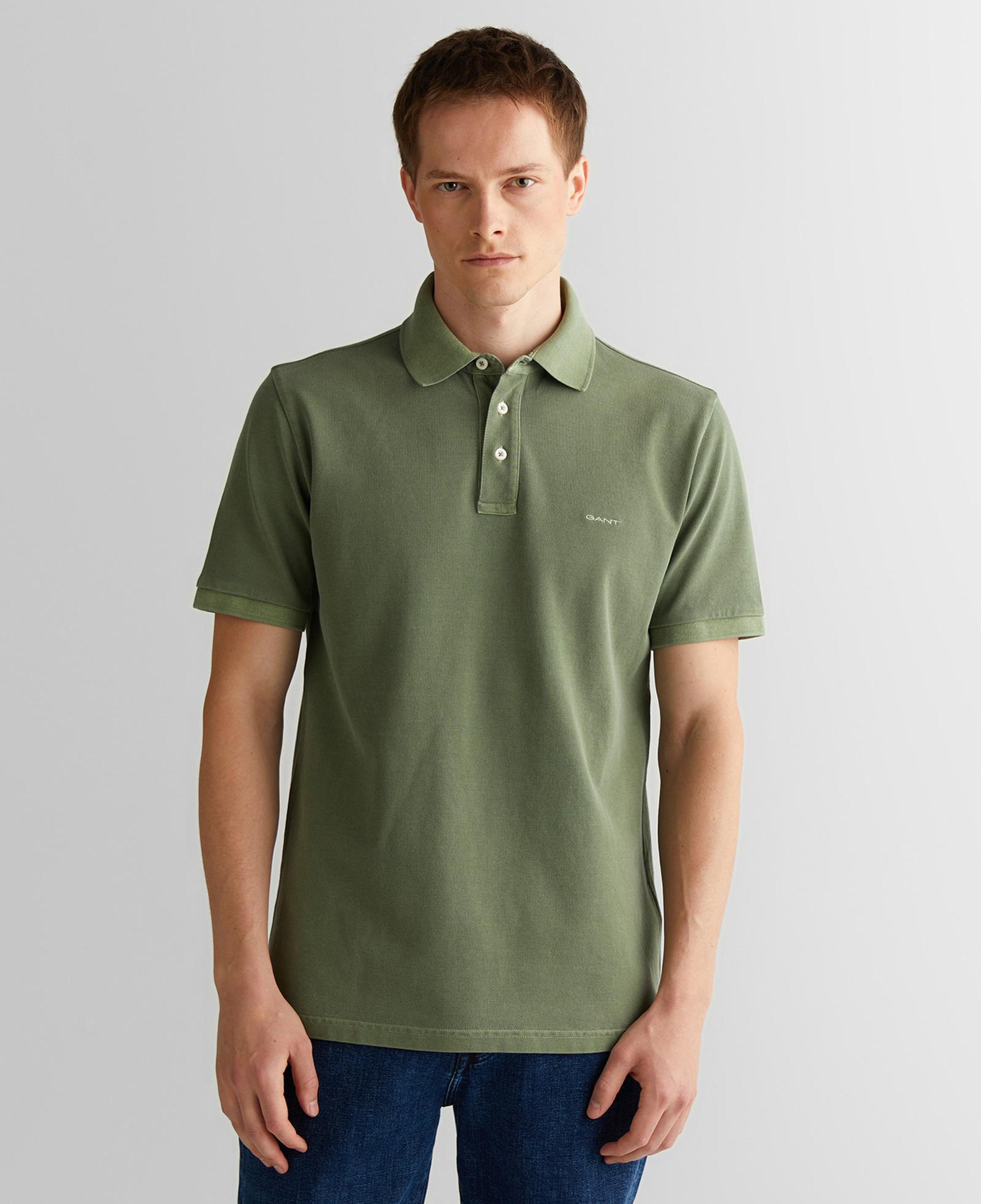 GANT Erkek Yeşil Regular Fit Polo
