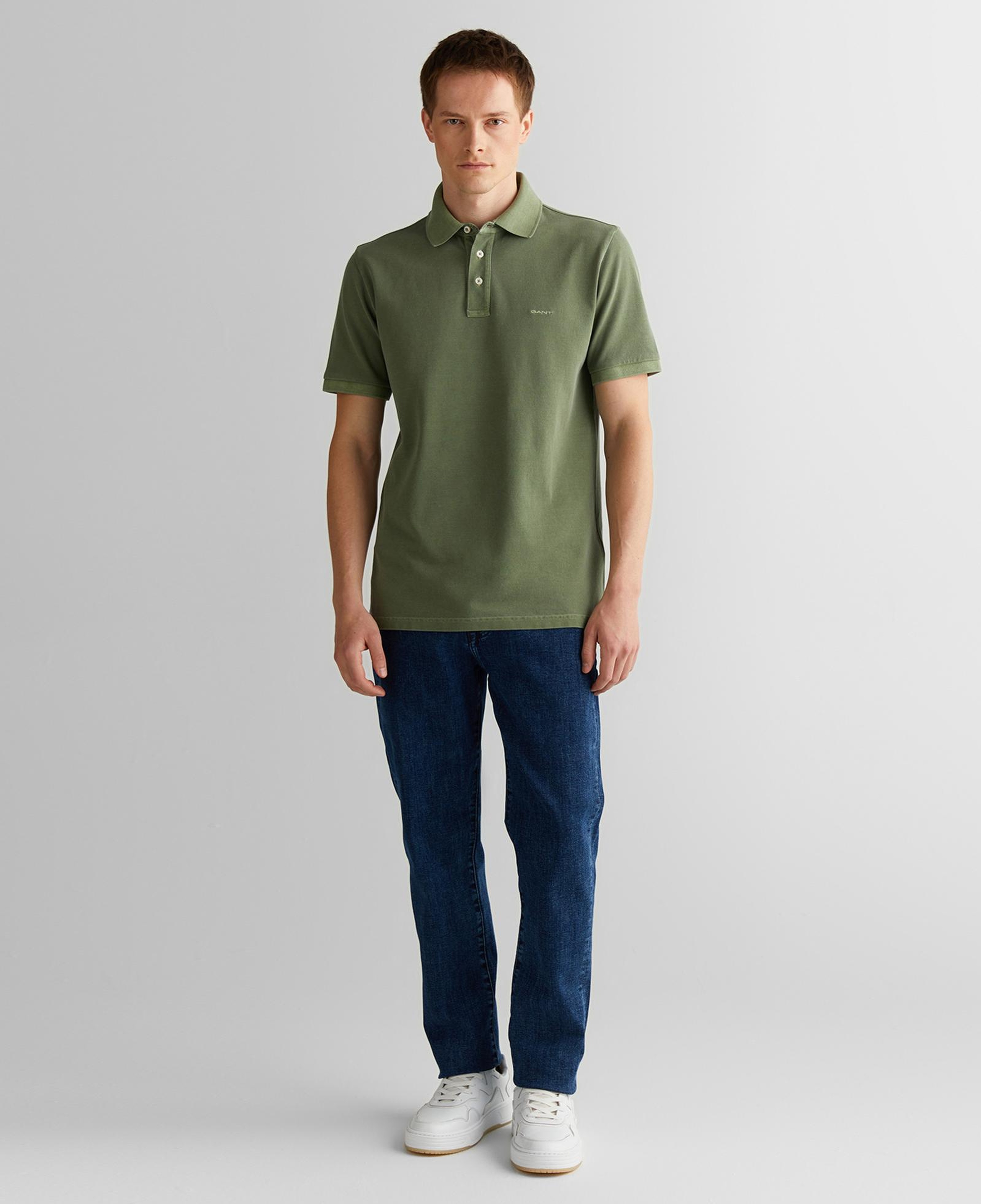 GANT Erkek Yeşil Regular Fit Polo