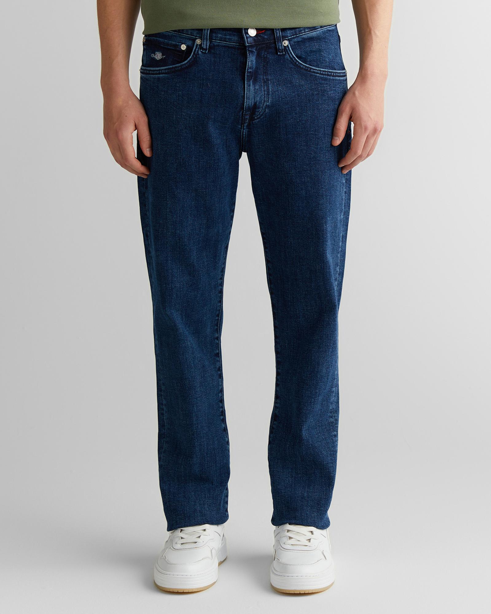 GANT Erkek Mavi Regular Fit Pantolon