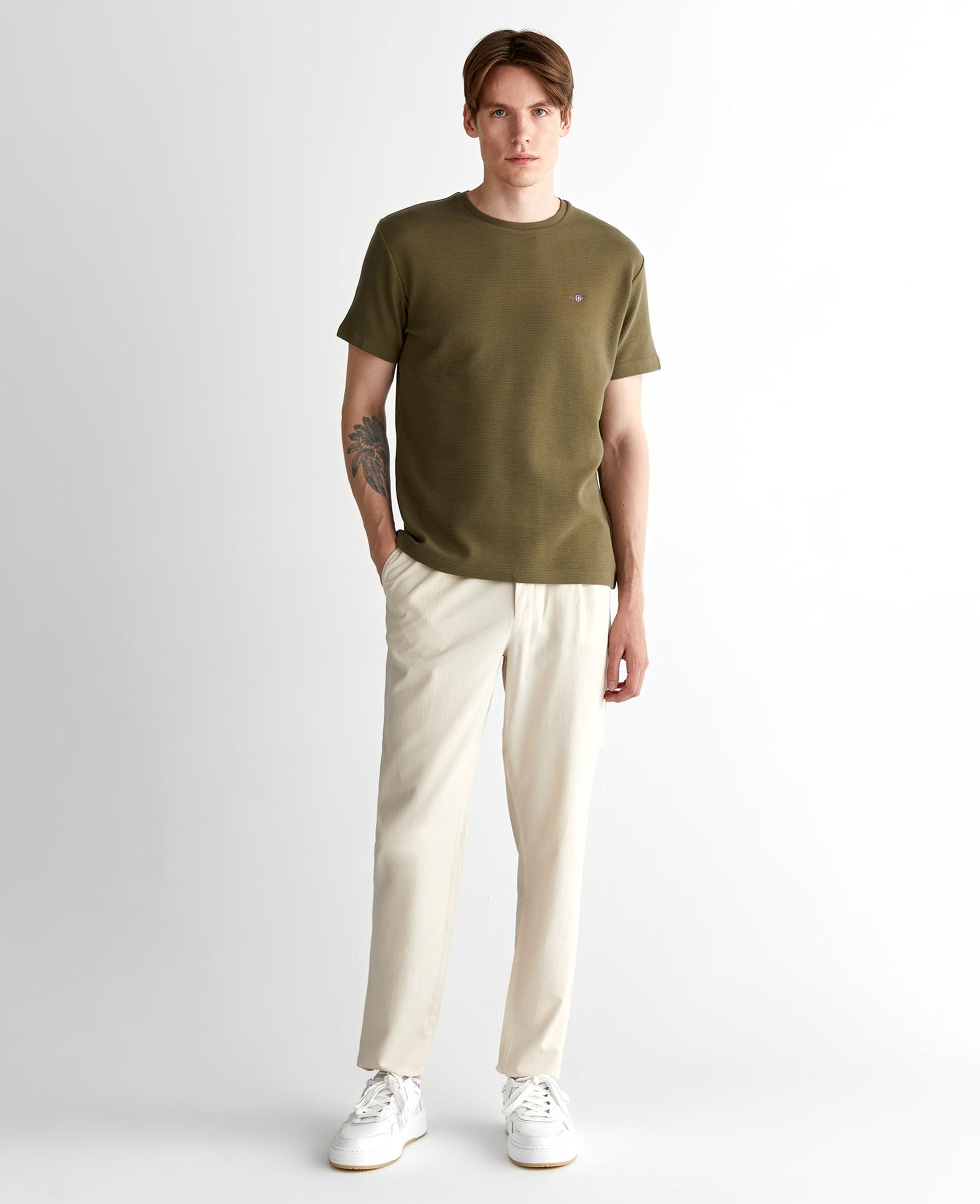 GANT Erkek Krem Jogger Fit Pantolon