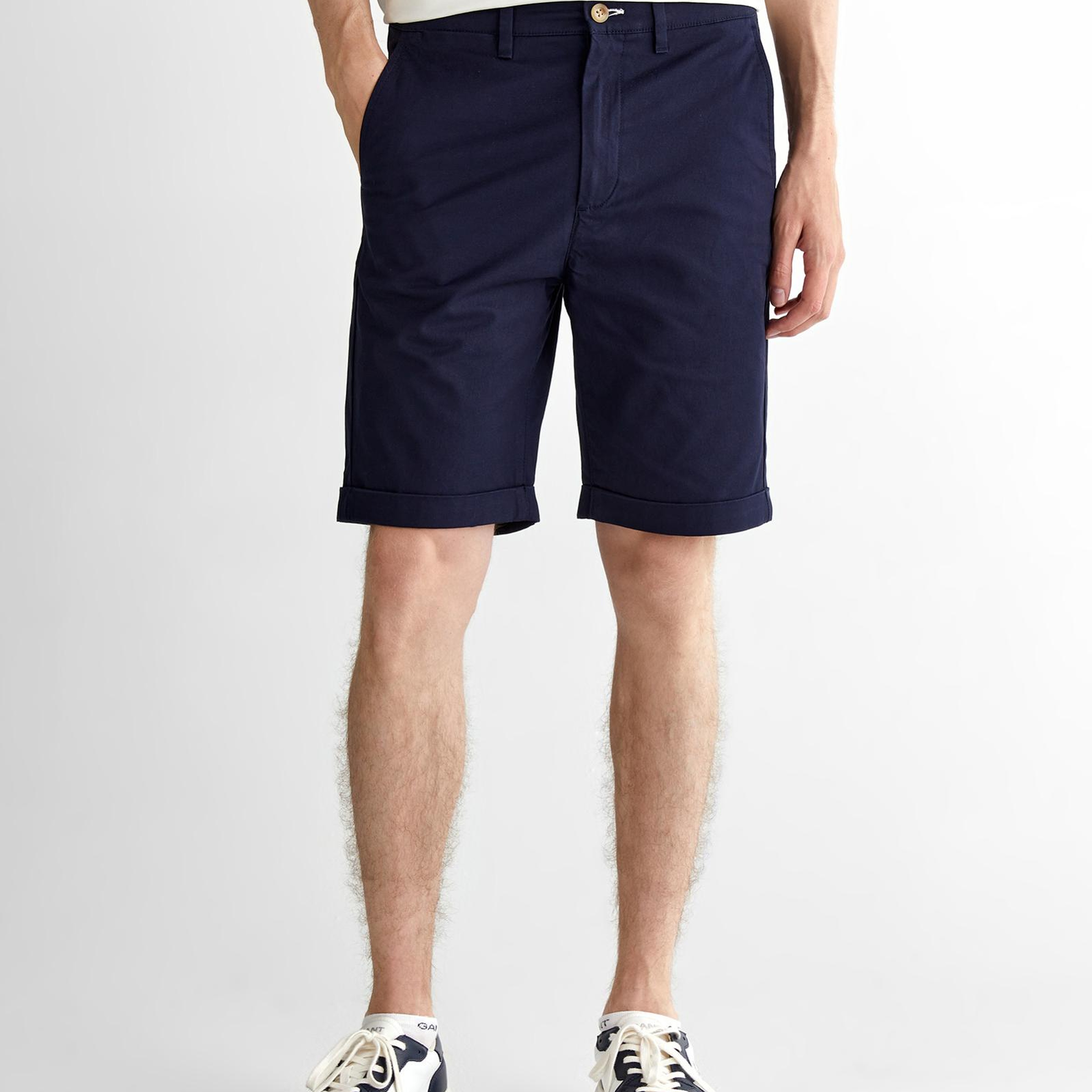 GANT Erkek Lacivert Slim Fit Şort