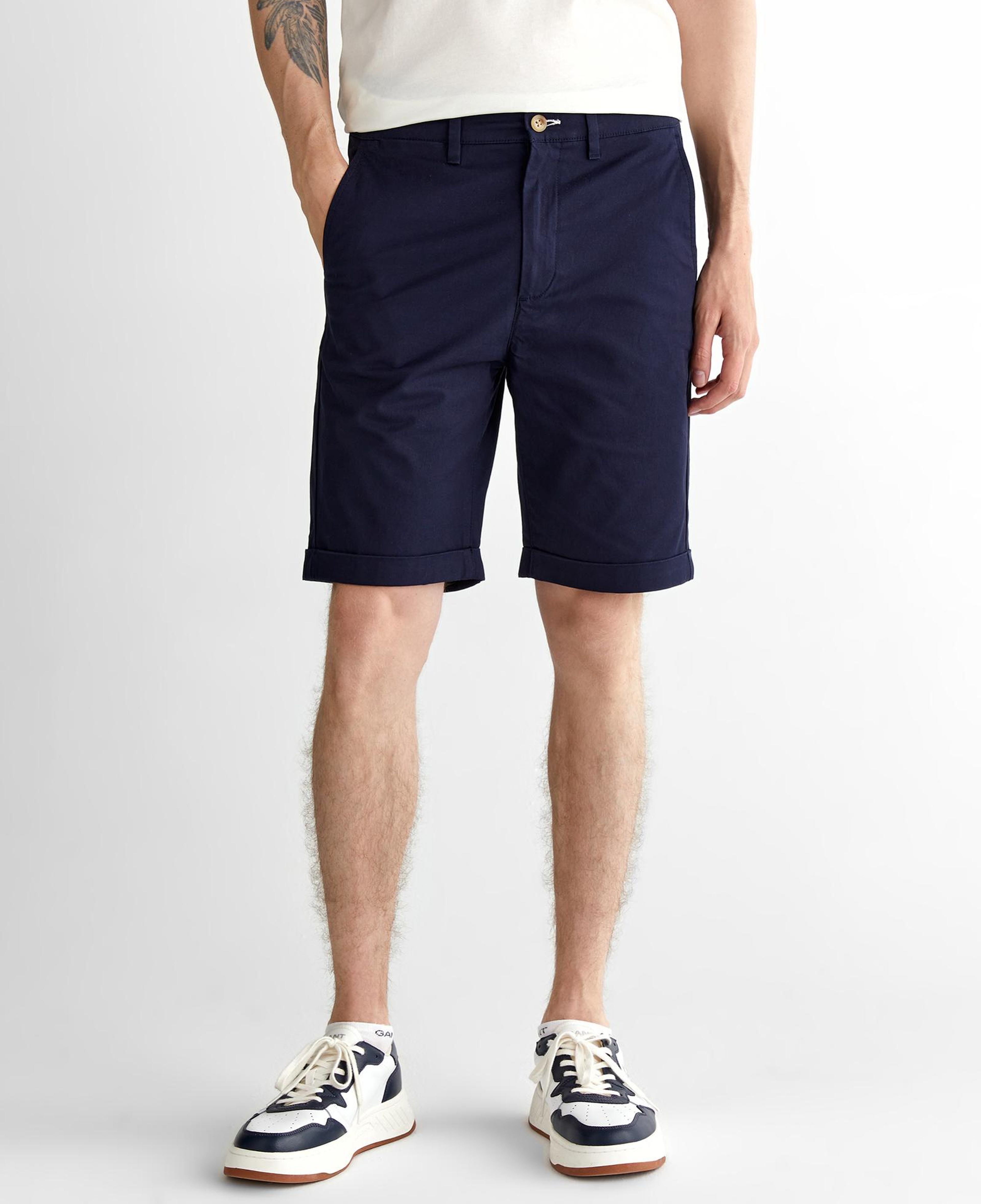 GANT Erkek Lacivert Slim Fit Şort