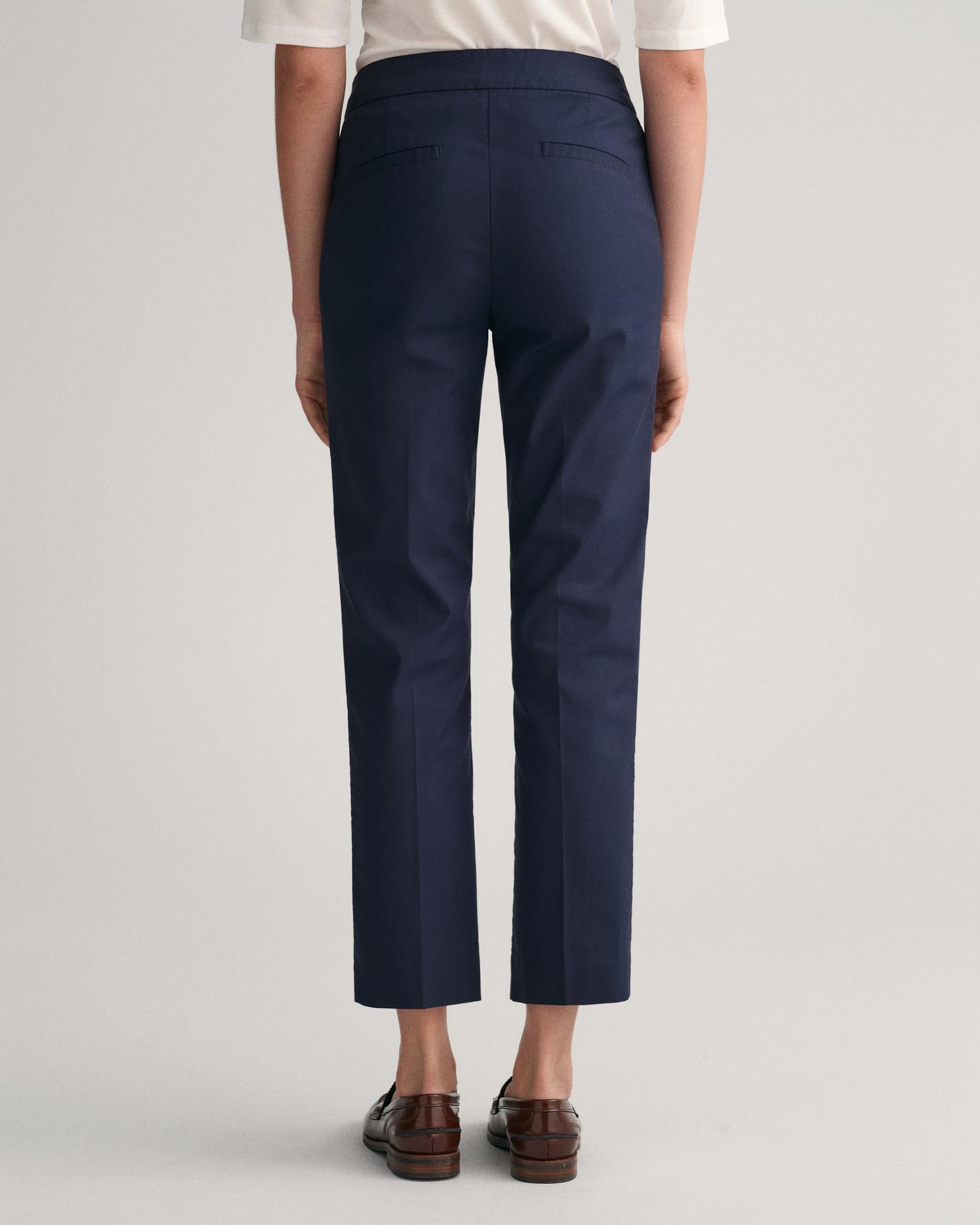 GANT Kadın Lacivert Slim Fit Pantolon