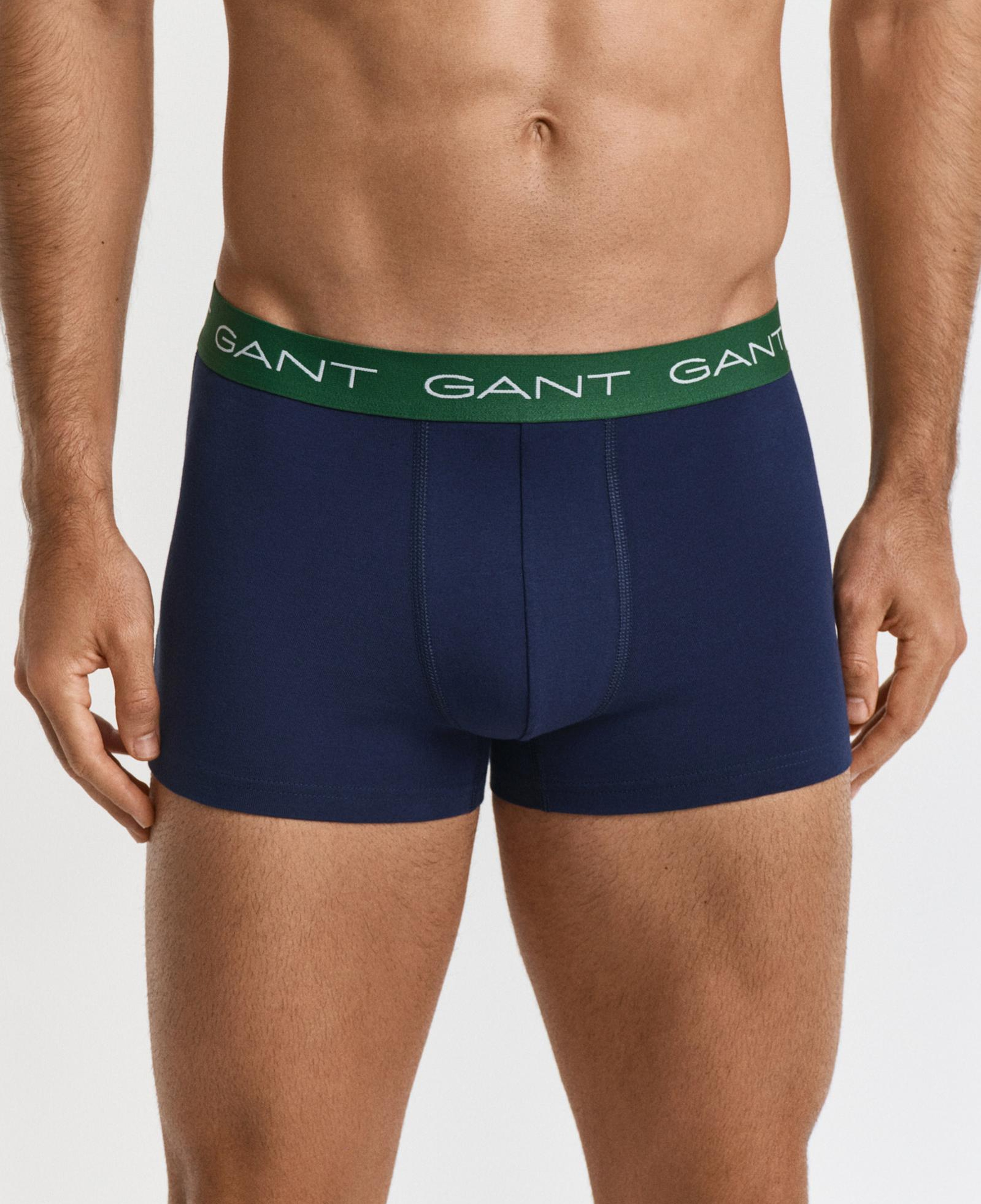 GANT Erkek Mavi Slim Fit 3'lü Boxer
