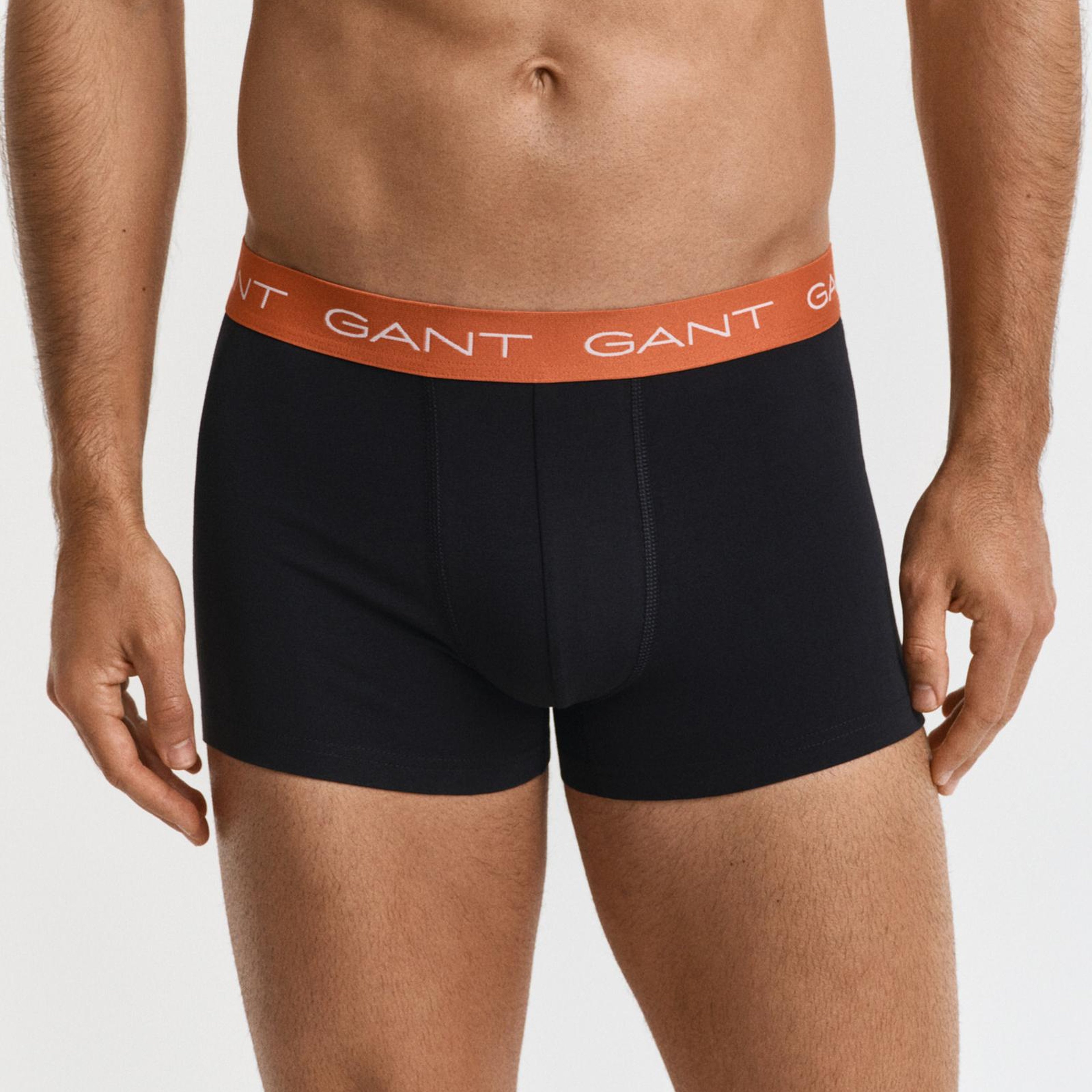 GANT Erkek Siyah Slim Fit 3'lü Boxer