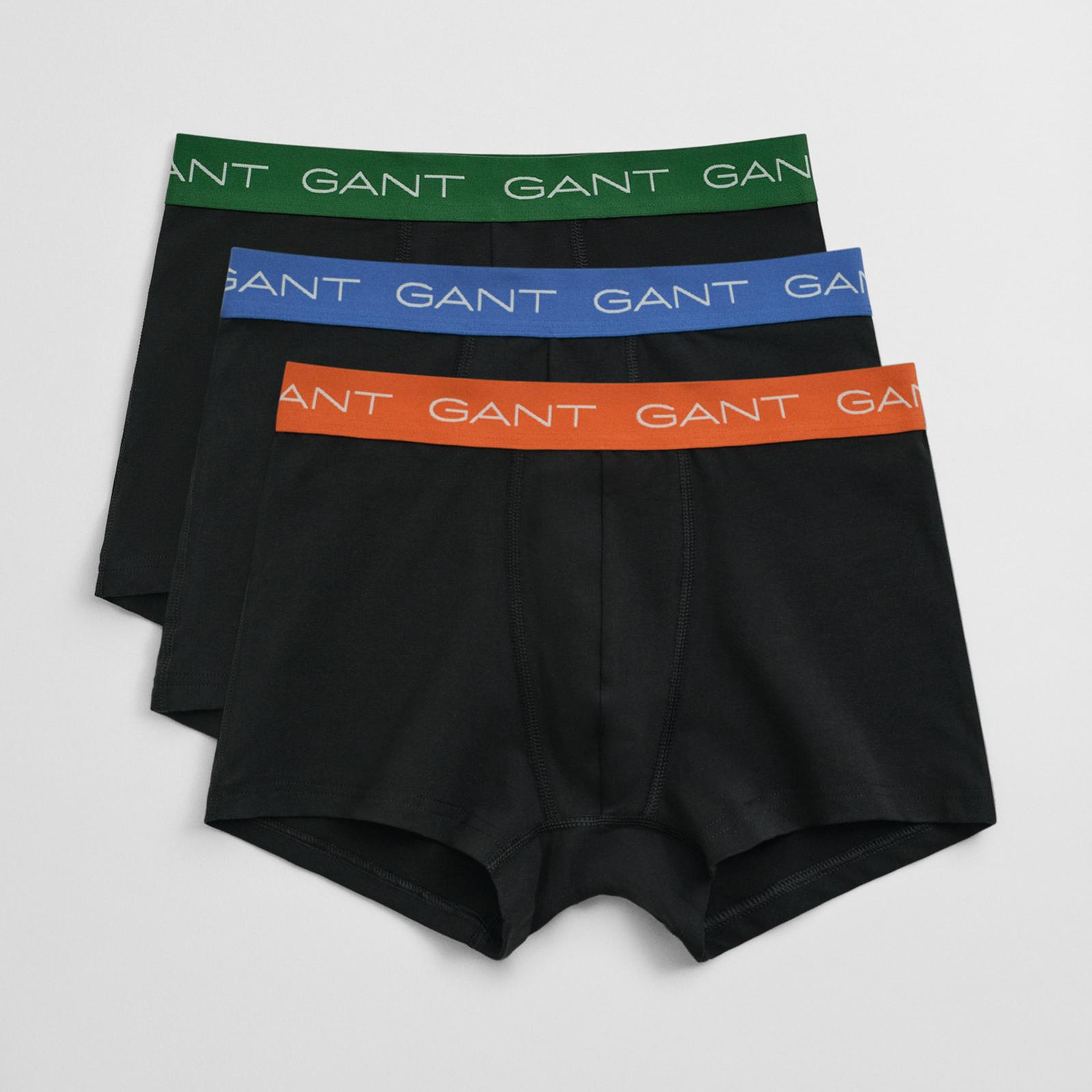GANT Erkek Siyah Slim Fit 3'lü Boxer