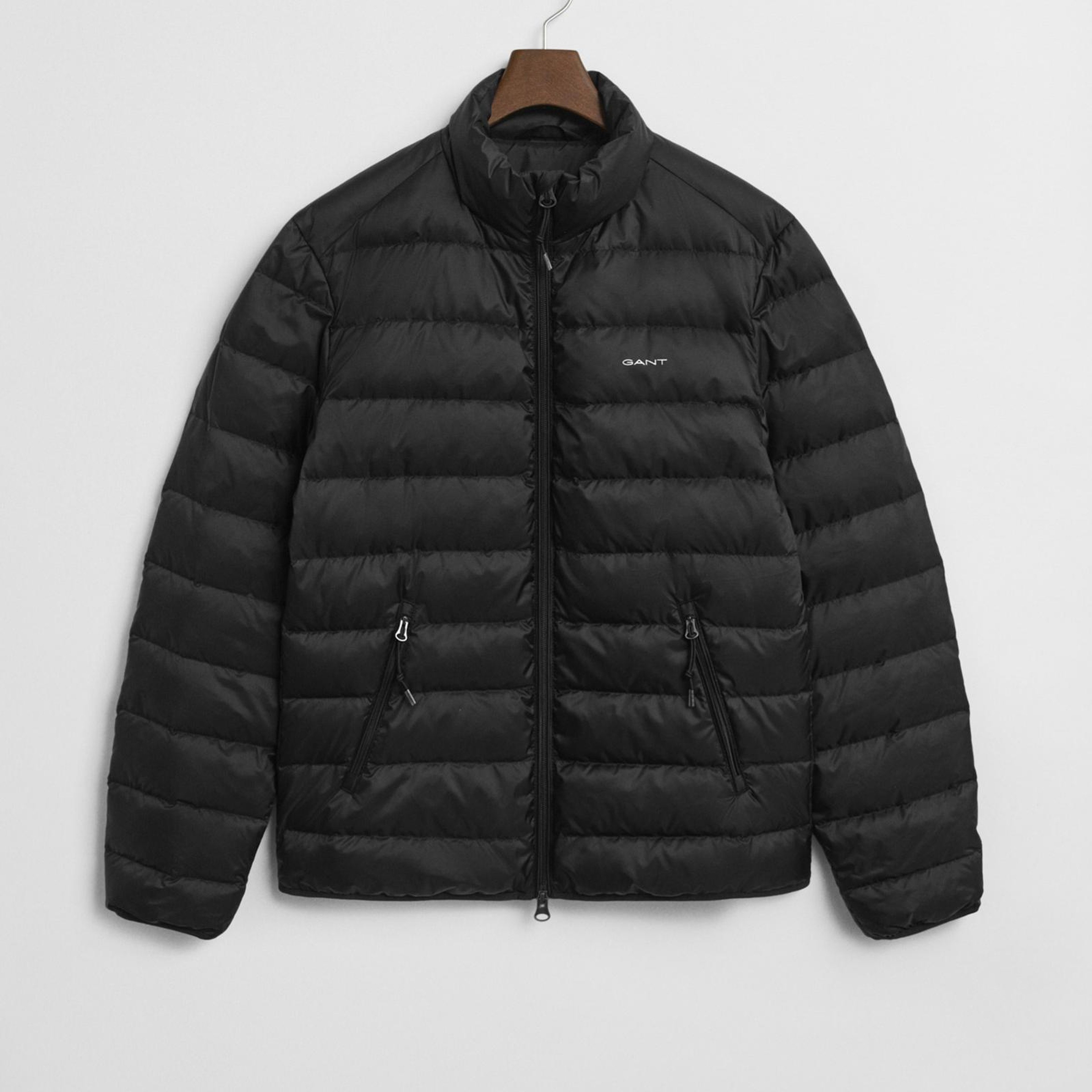 GANT Erkek Siyah Regular Fit Dik Yaka Kaz Tüyü Mont