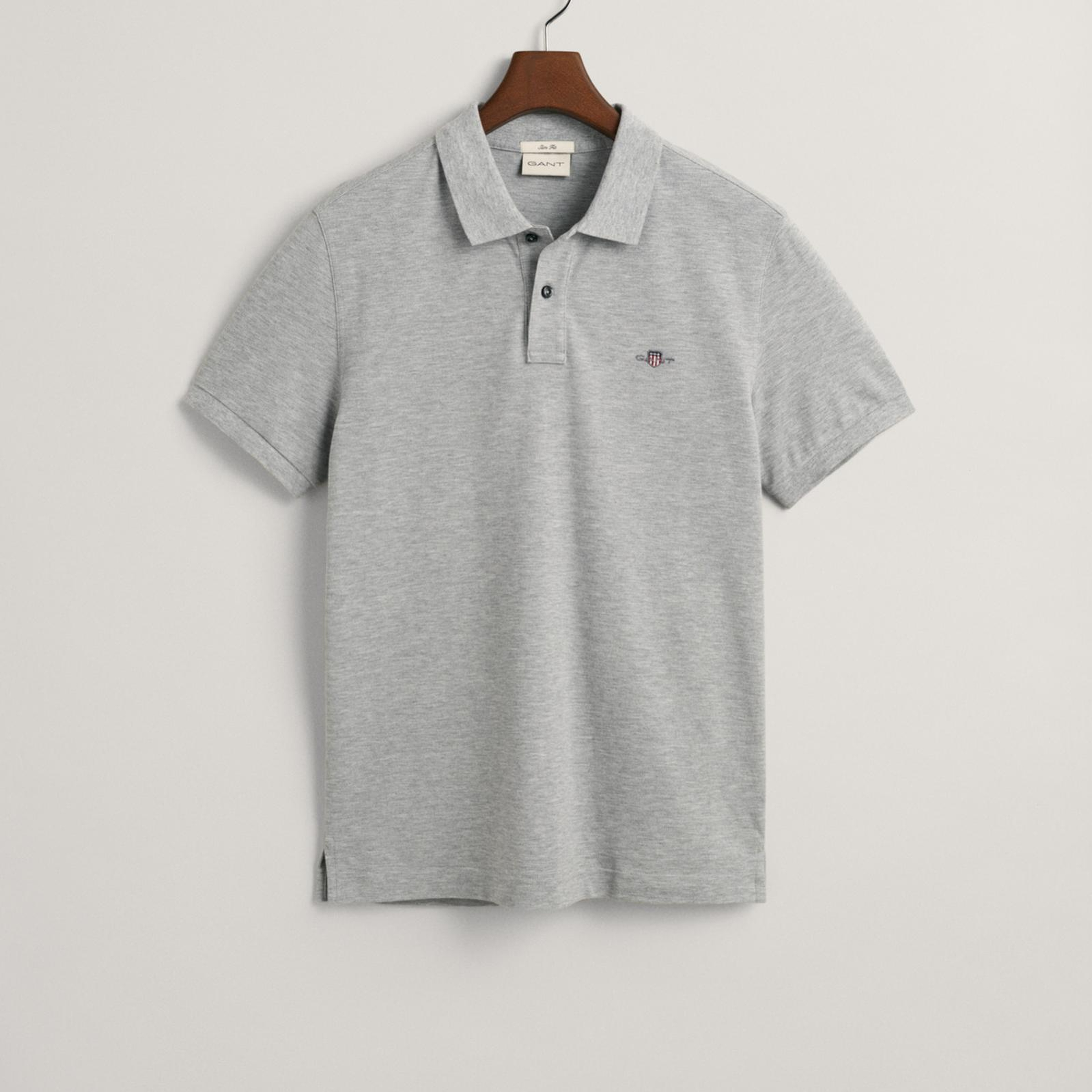GANT Erkek Gri Slim Fit Polo