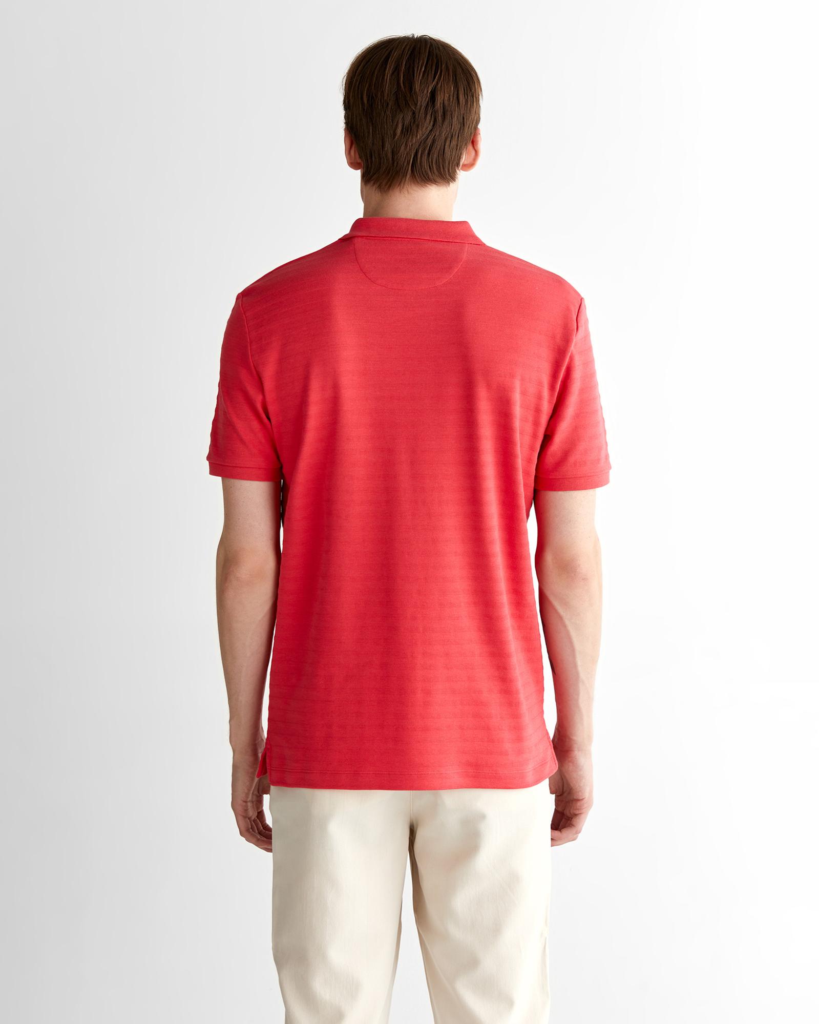 GANT Erkek Kırmızı Regular Fit Çizgili Polo