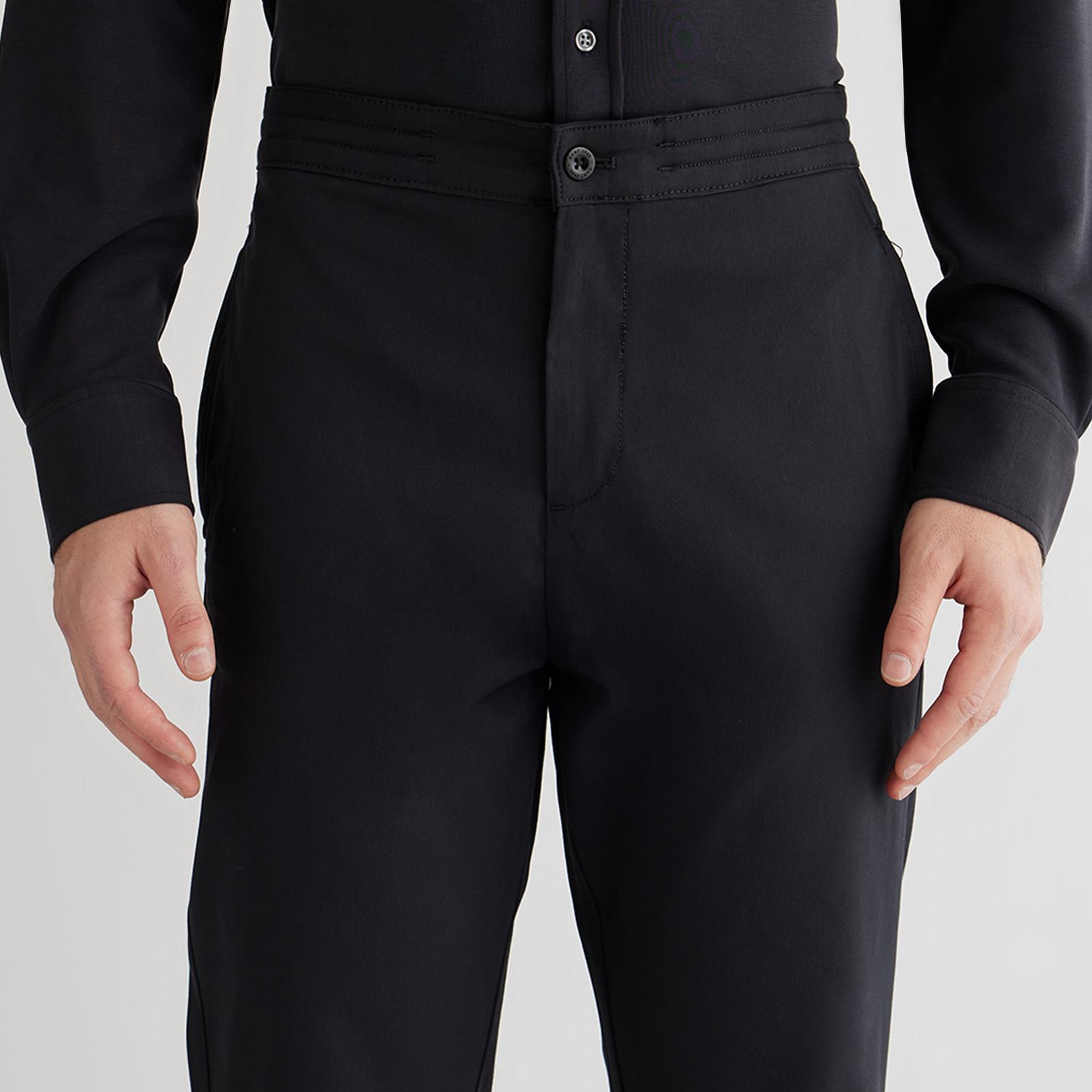 GANT Erkek Siyah Regular Fit Pantolon