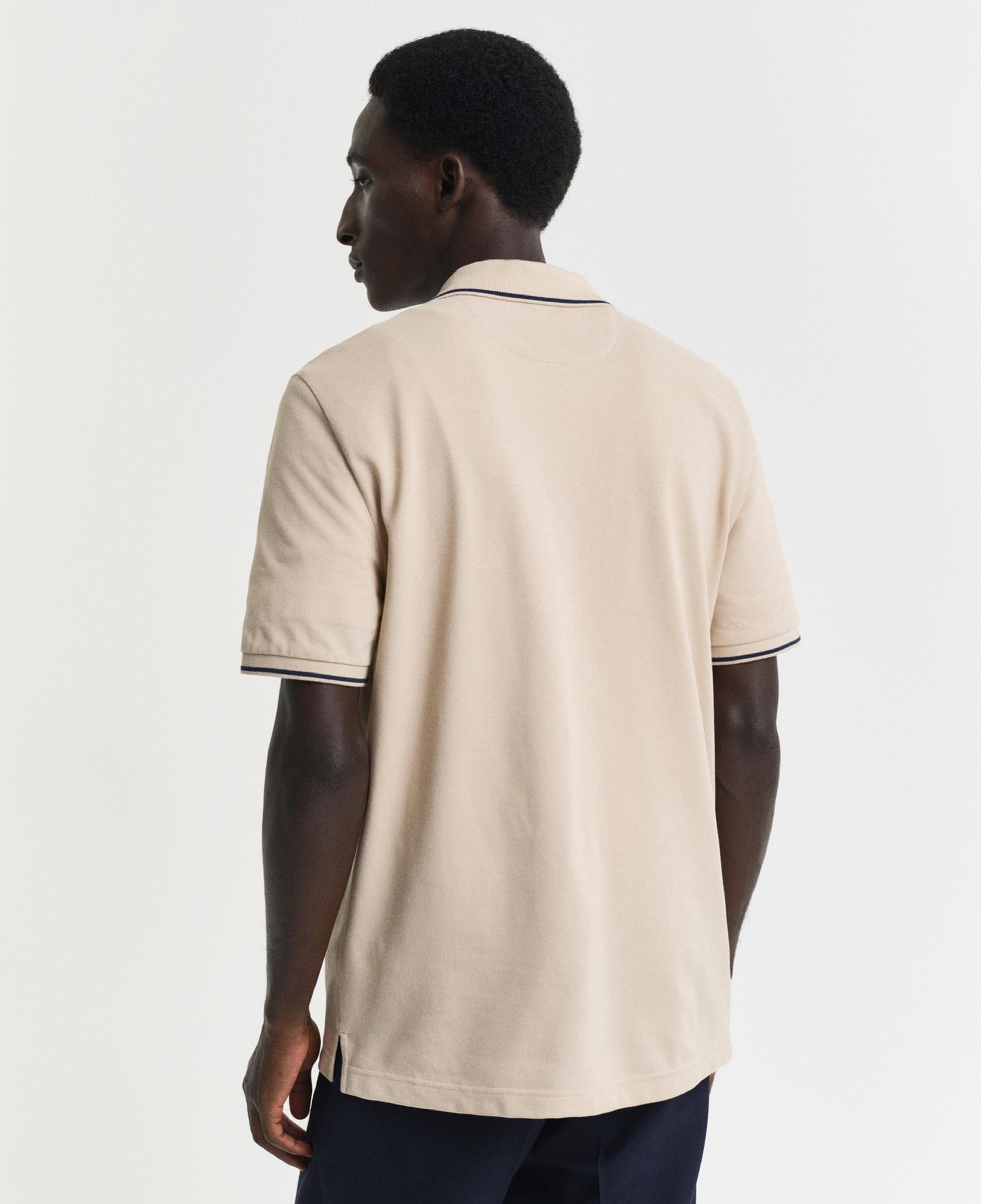 GANT Erkek Bej Regular Fit Polo