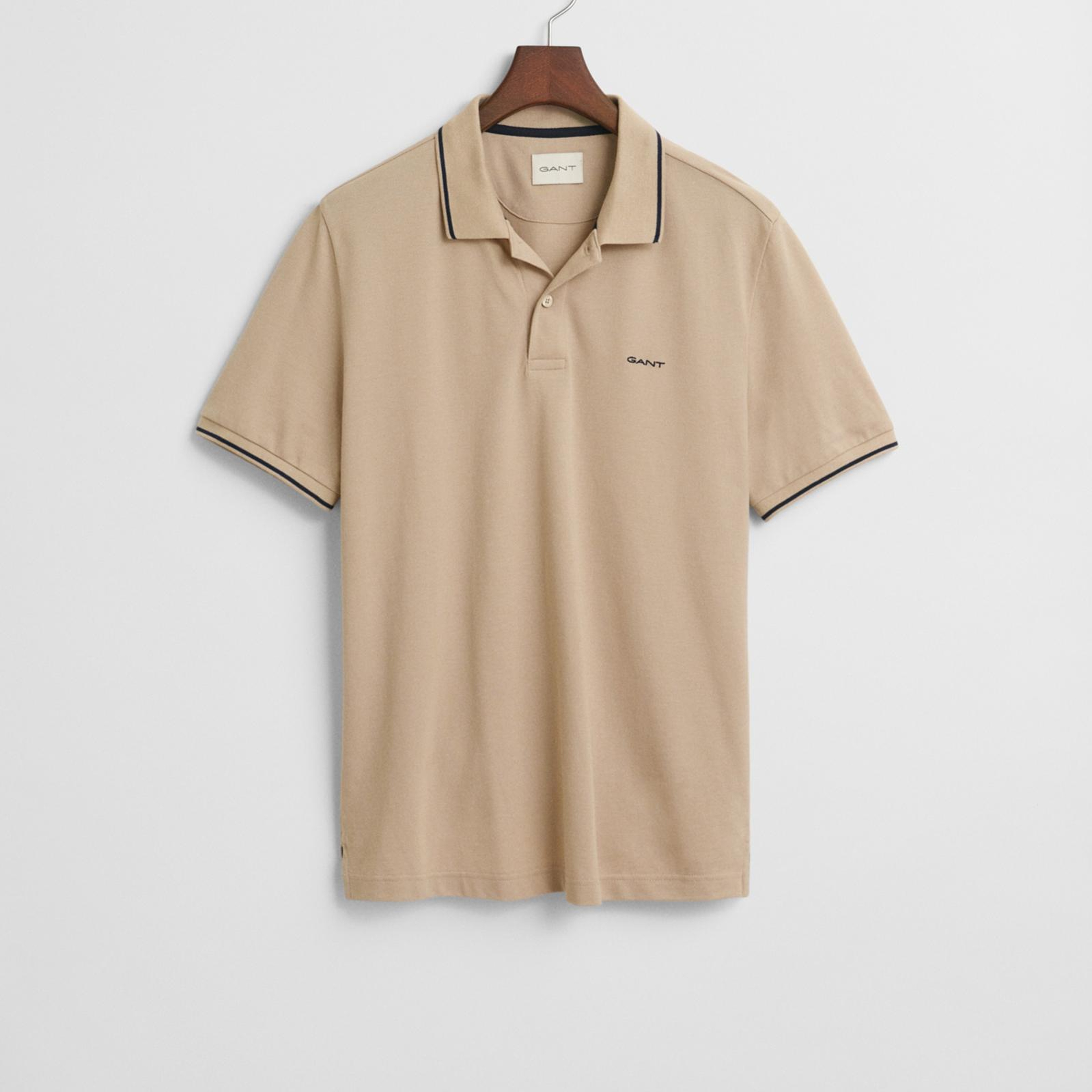 GANT Erkek Bej Regular Fit Polo