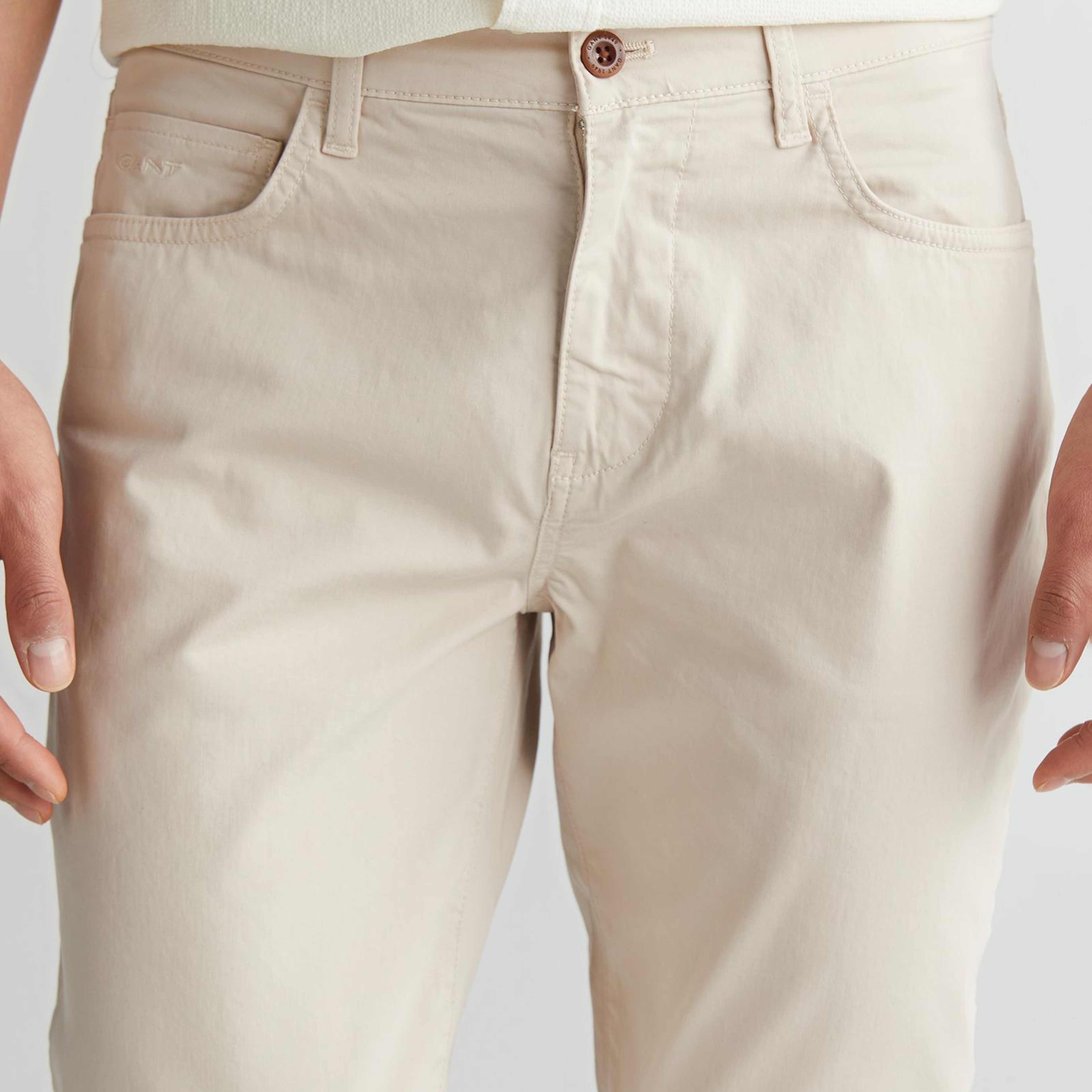 GANT Erkek Bej Regular Fit Pantolon