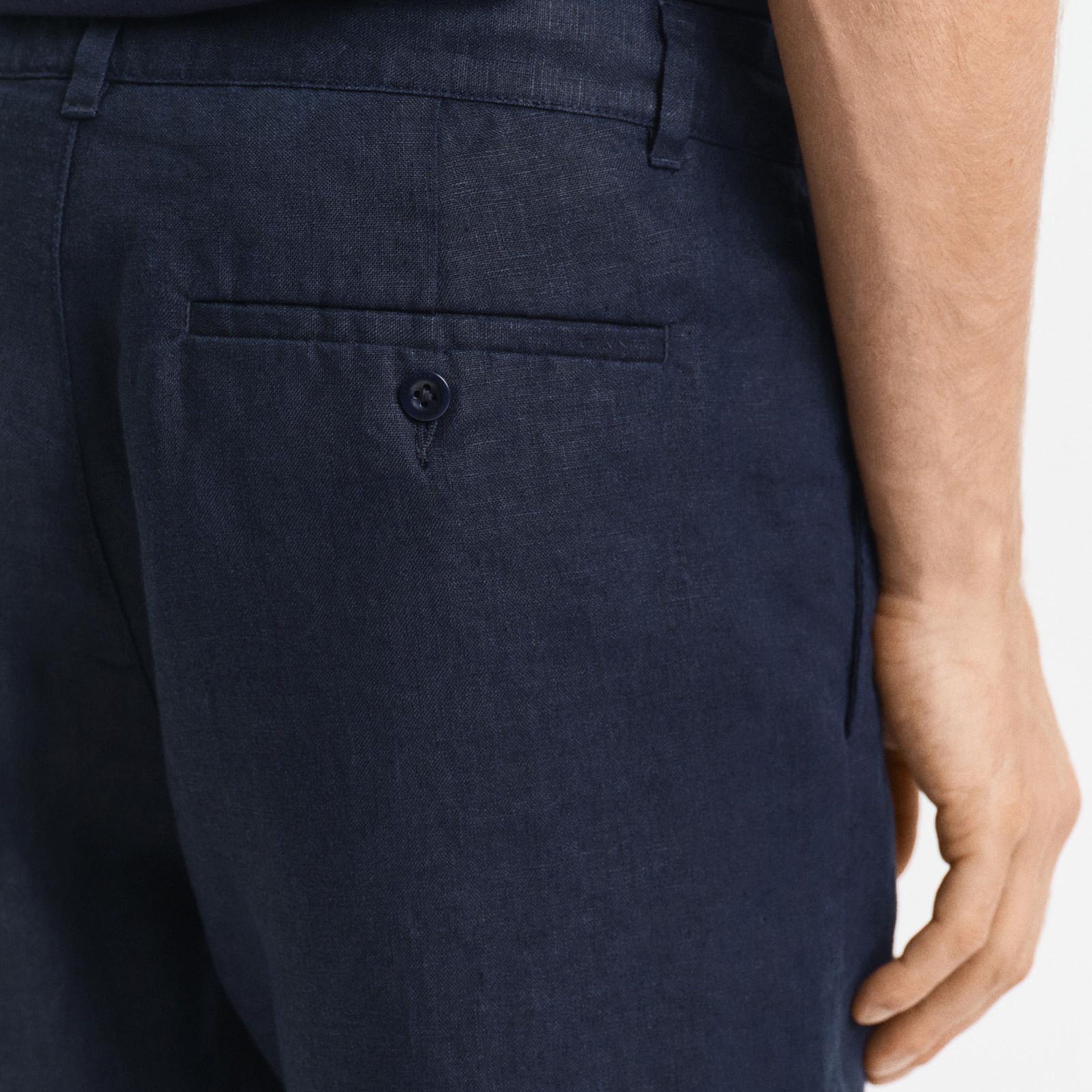 GANT Erkek Lacivert Relaxed Fit Şort