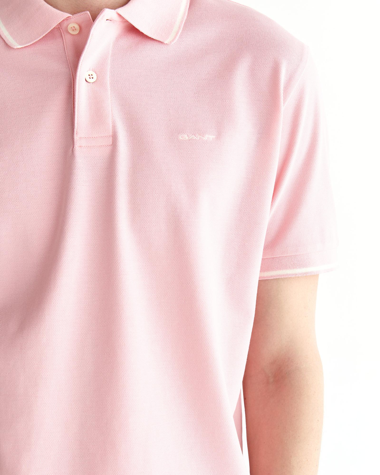 GANT Erkek Pembe Regular Fit Polo