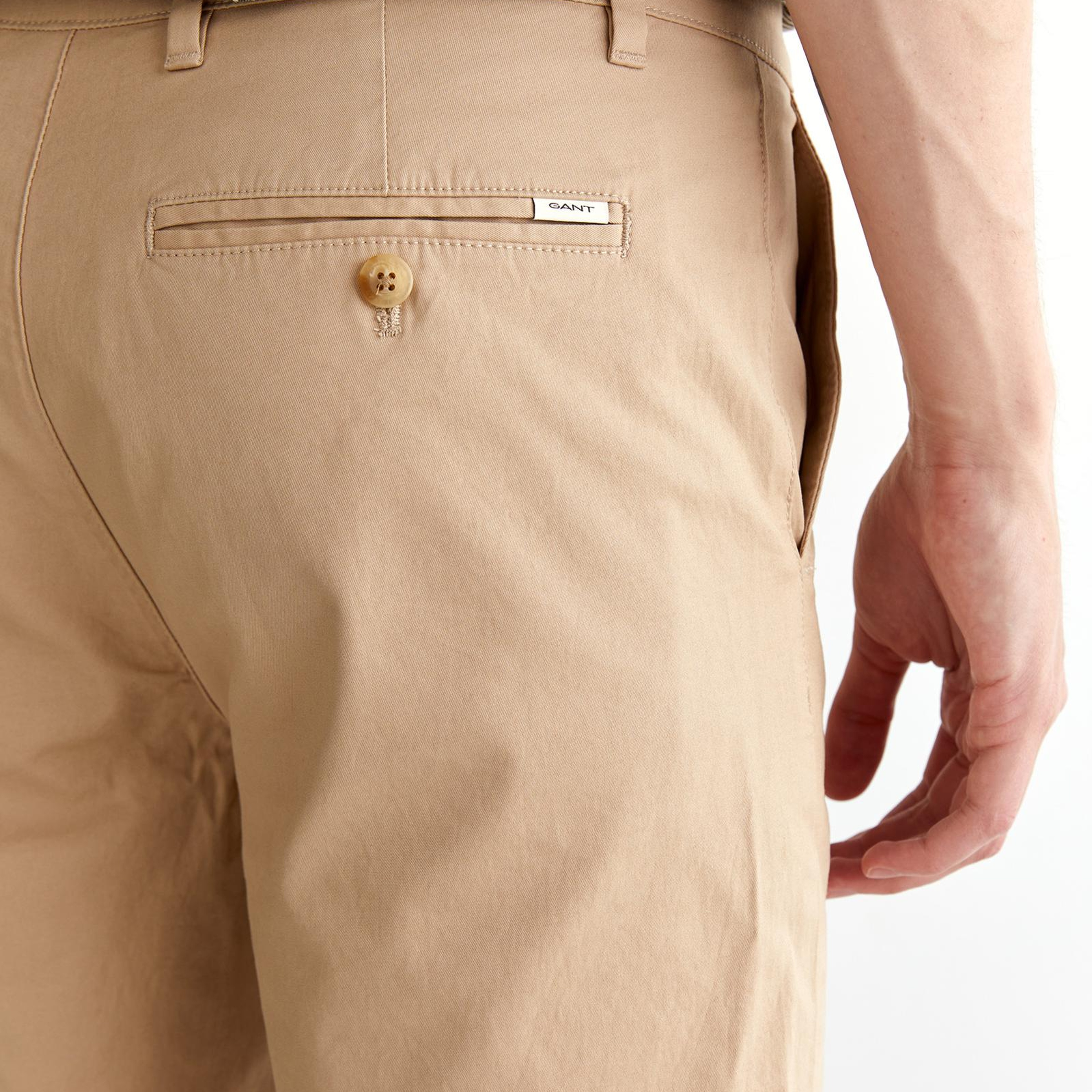 GANT Erkek Bej Slim Fit Şort