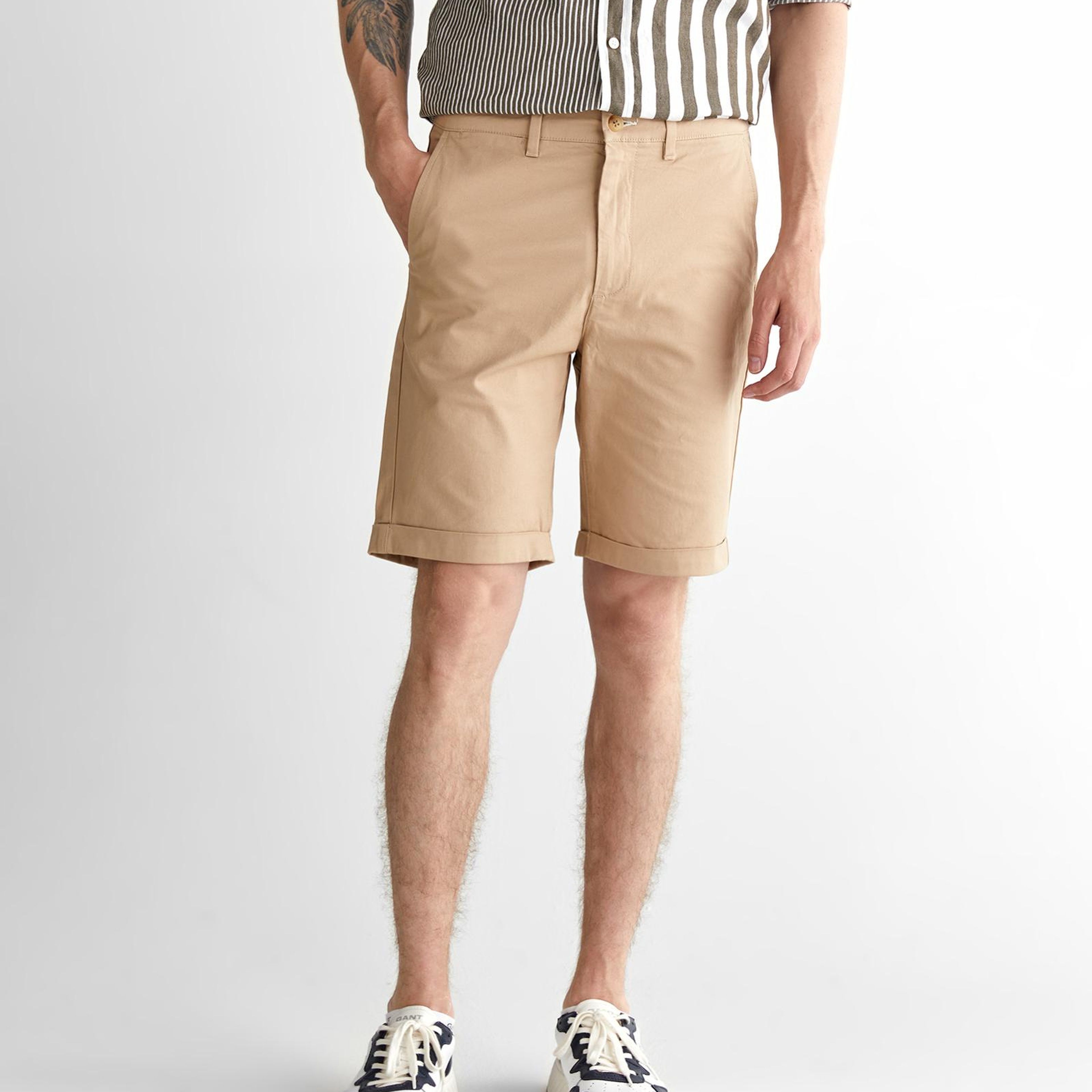 GANT Erkek Bej Slim Fit Şort