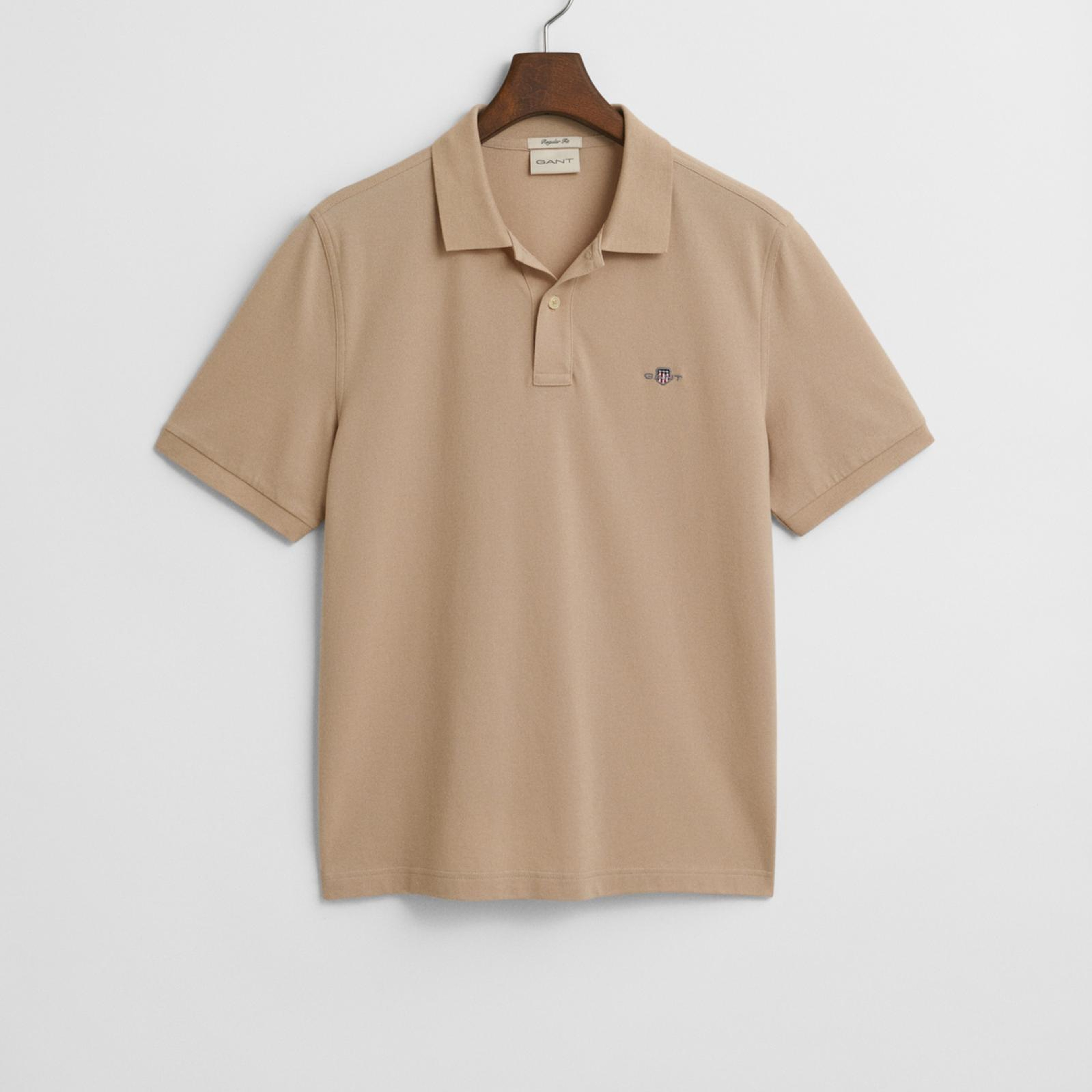 GANT Erkek Bej Regular Fit Polo