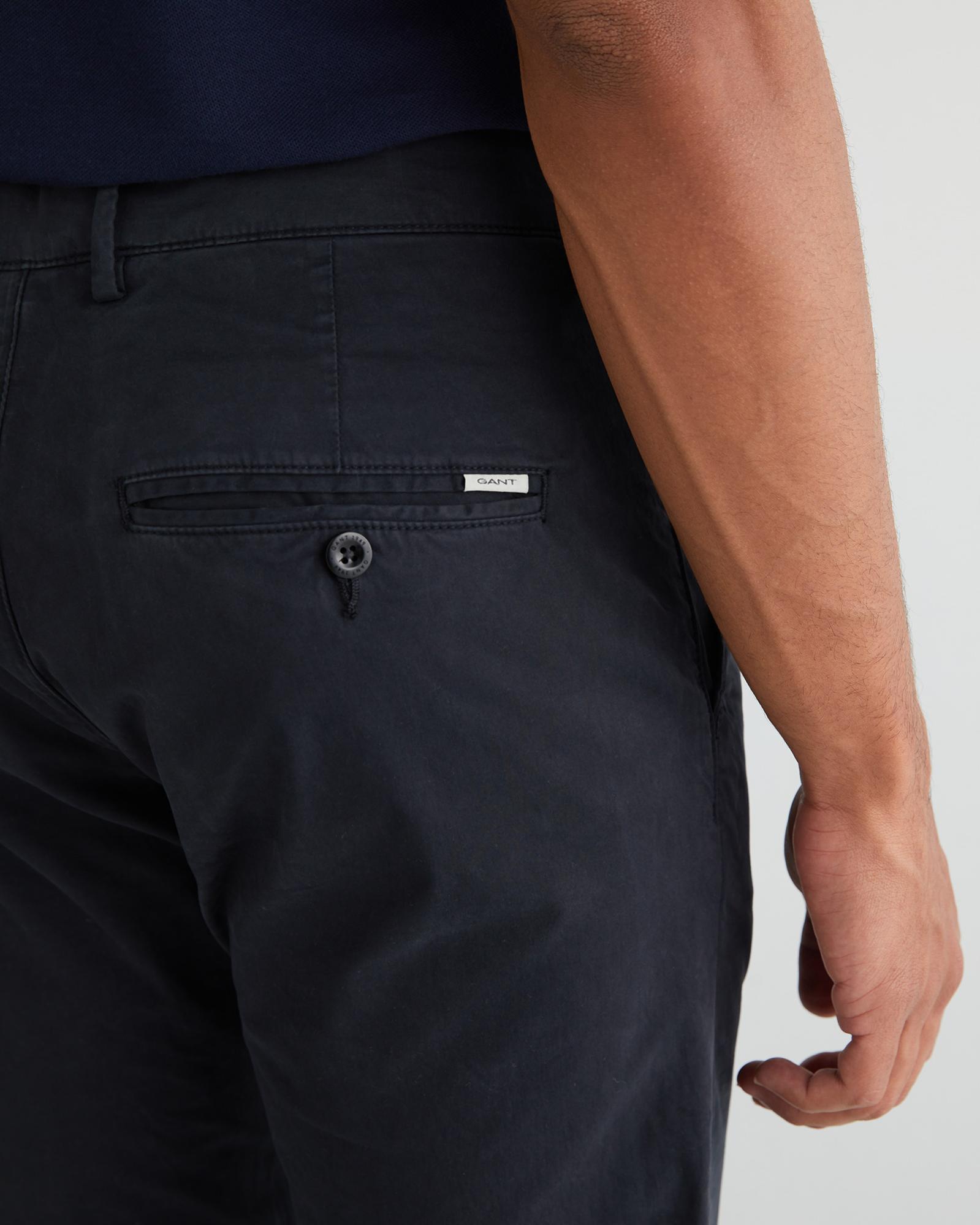 GANT Erkek Siyah Slim Fit Pantolon