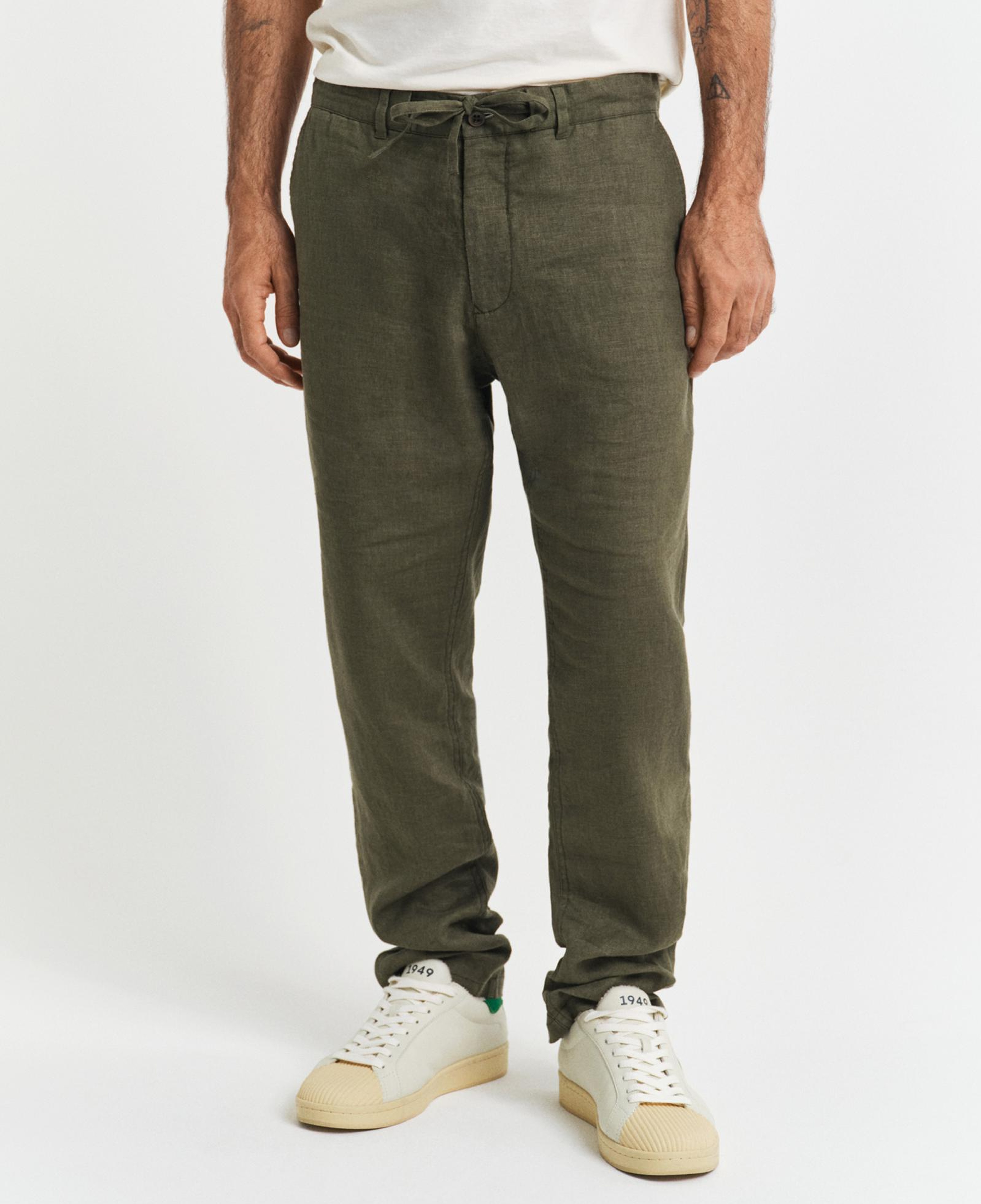 GANT Erkek Yeşil Relaxed Fit Pantolon