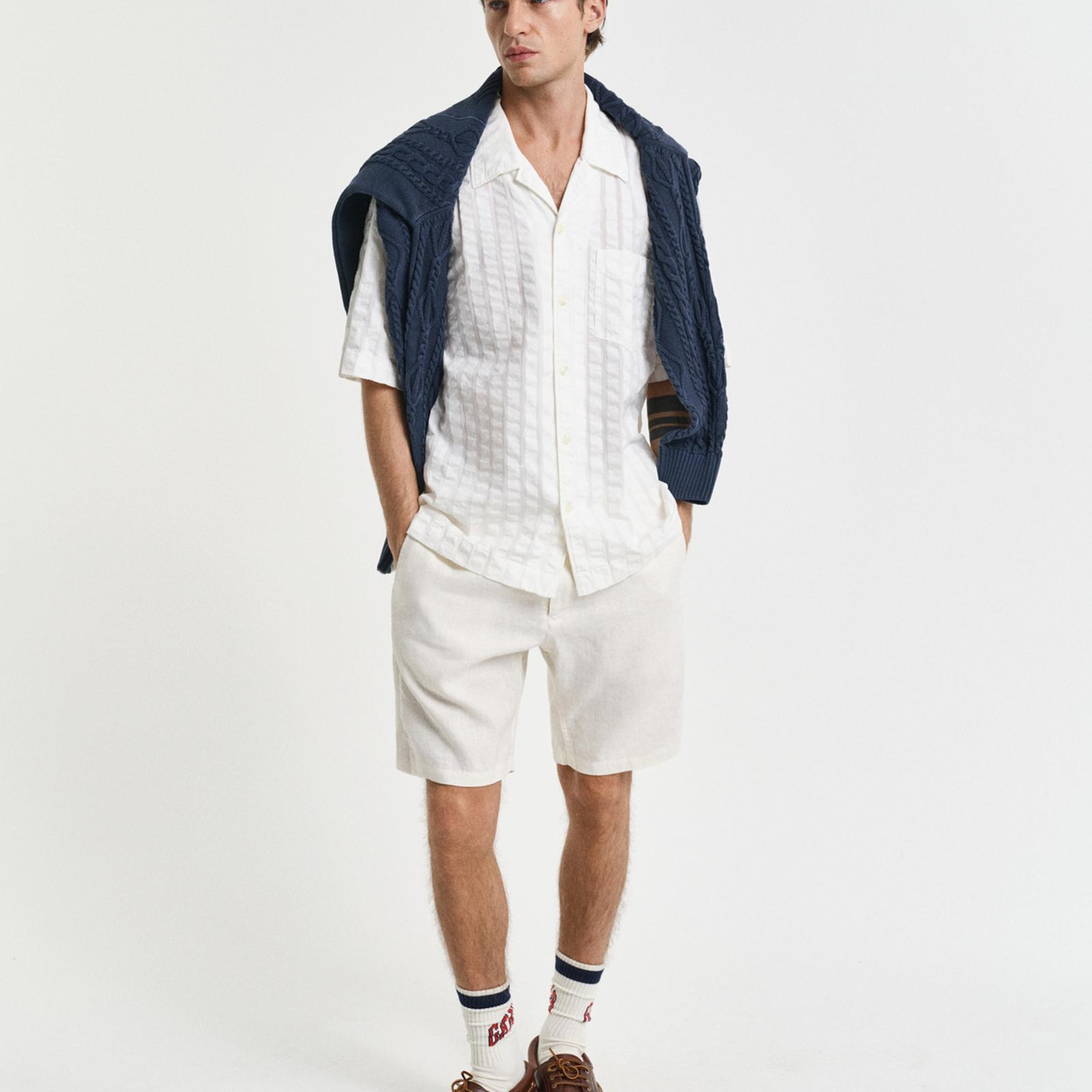 GANT Erkek Krem Relaxed Fit Şort