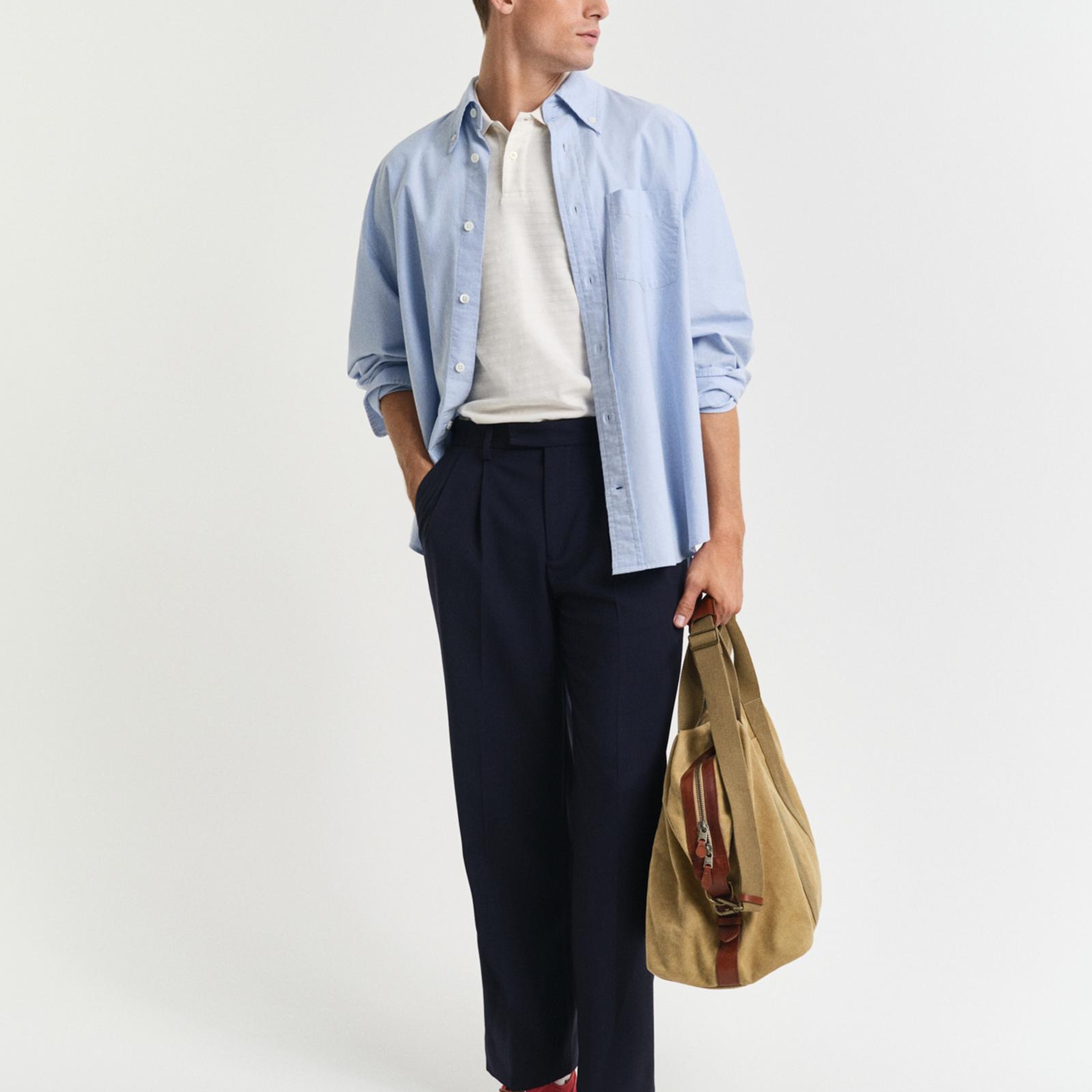 GANT Erkek Krem Regular Fit Polo