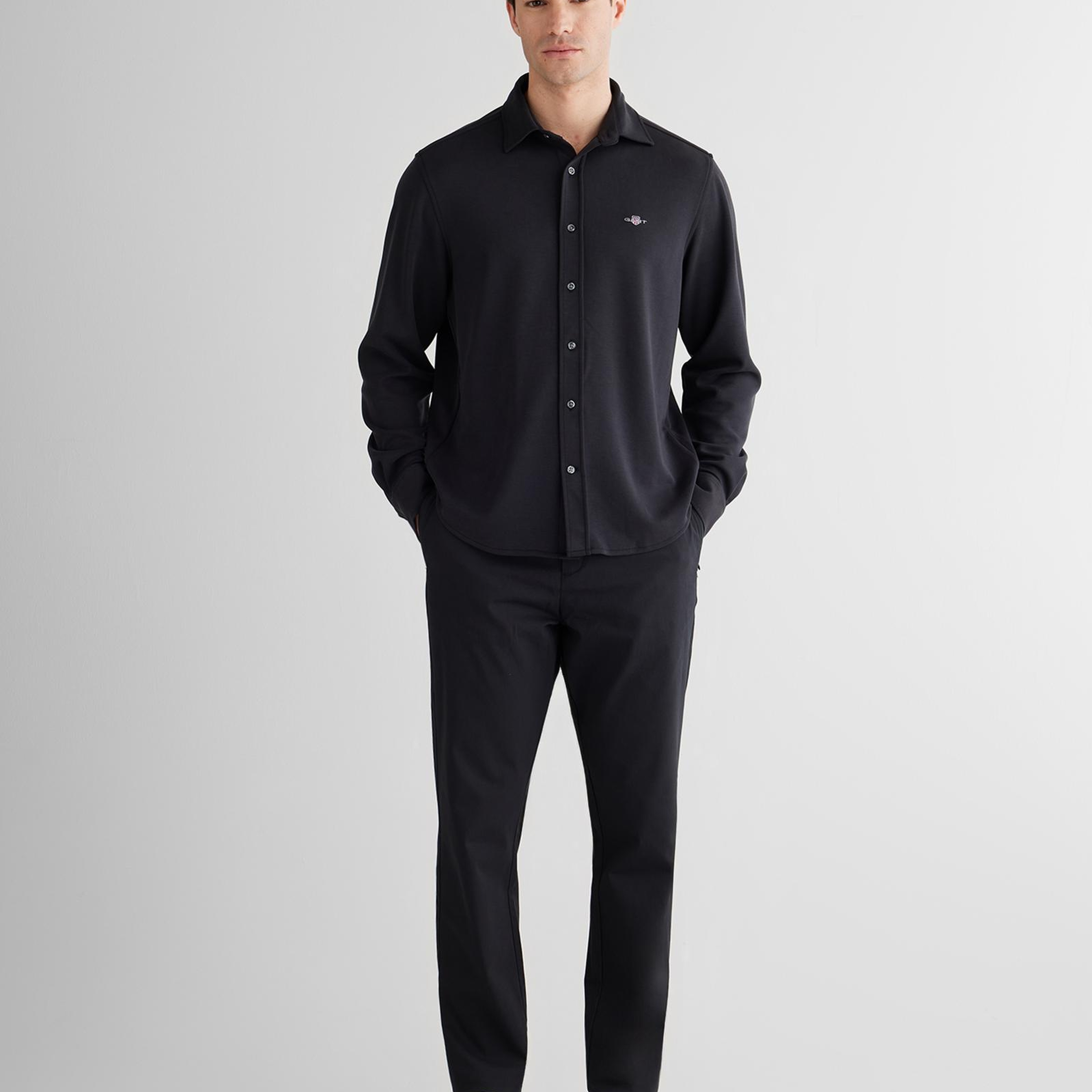 GANT Erkek Siyah Regular Fit Pantolon