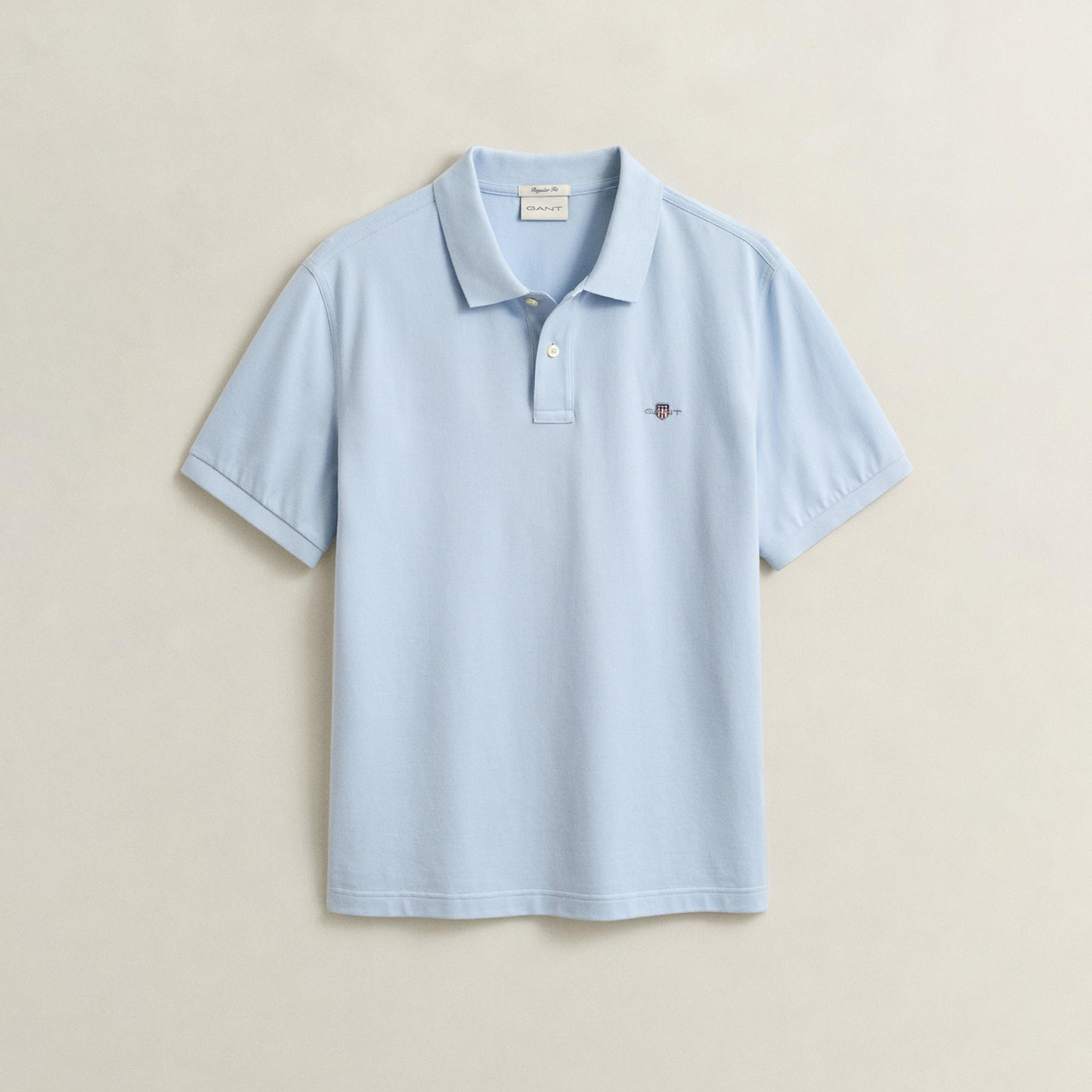 GANT Erkek Mavi Regular Fit Logolu Polo Yaka T-Shirt