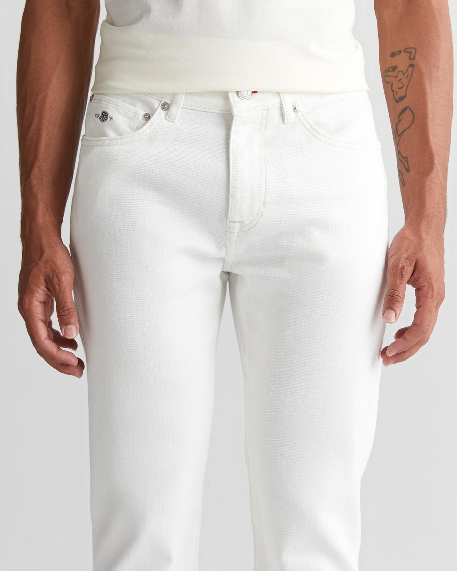 GANT Erkek Krem Regular Fit Pantolon