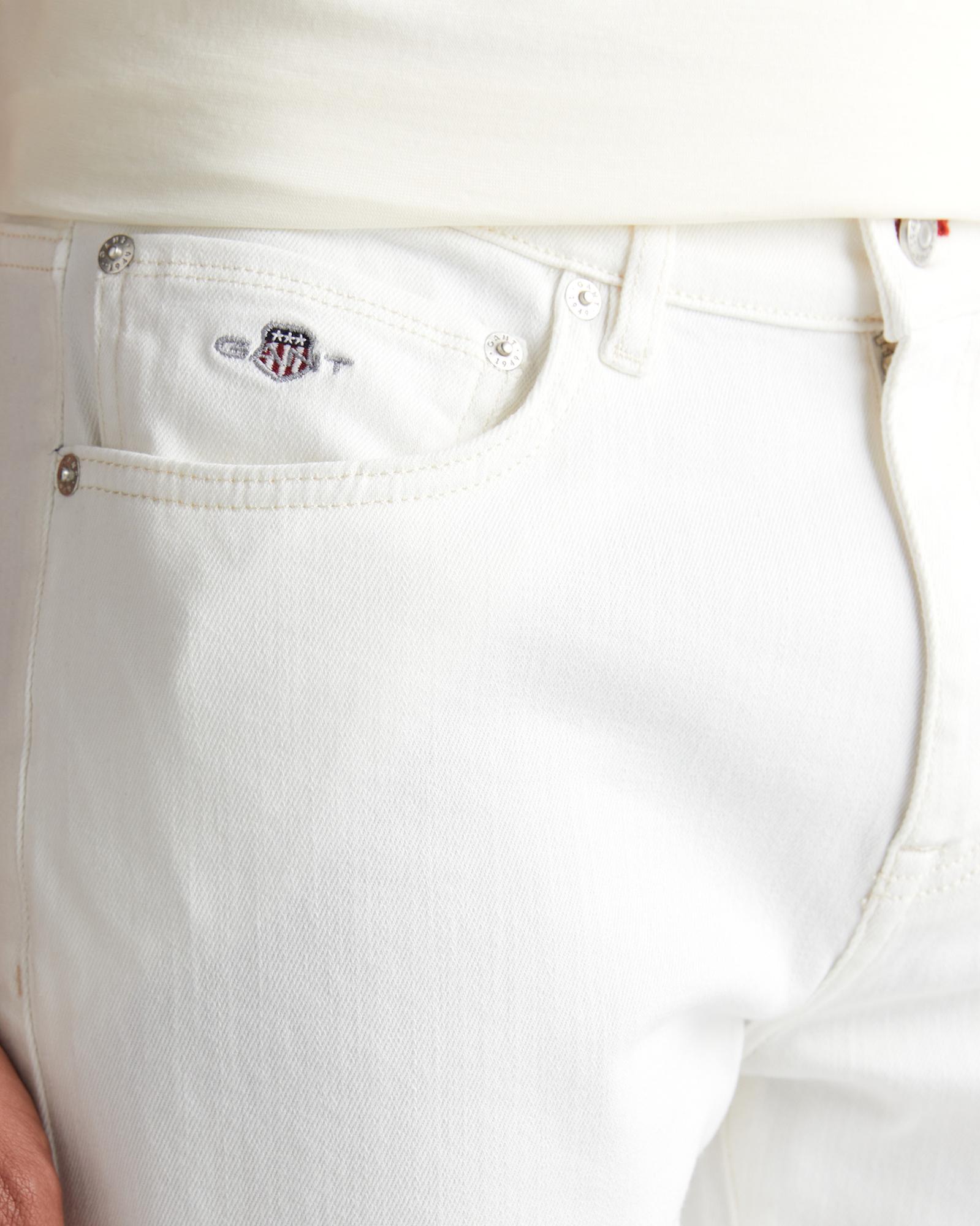 GANT Erkek Krem Regular Fit Pantolon