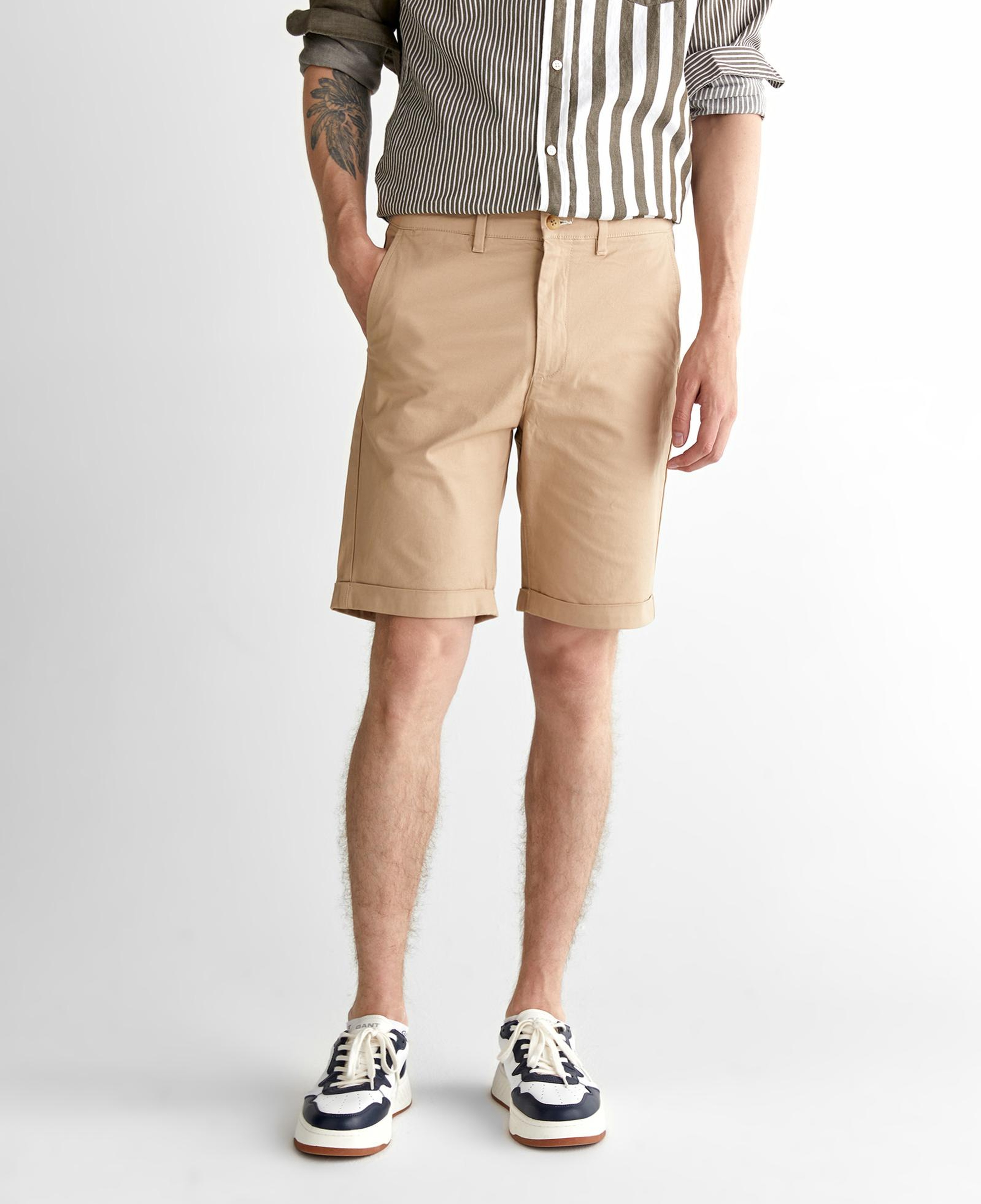 GANT Erkek Bej Slim Fit Şort