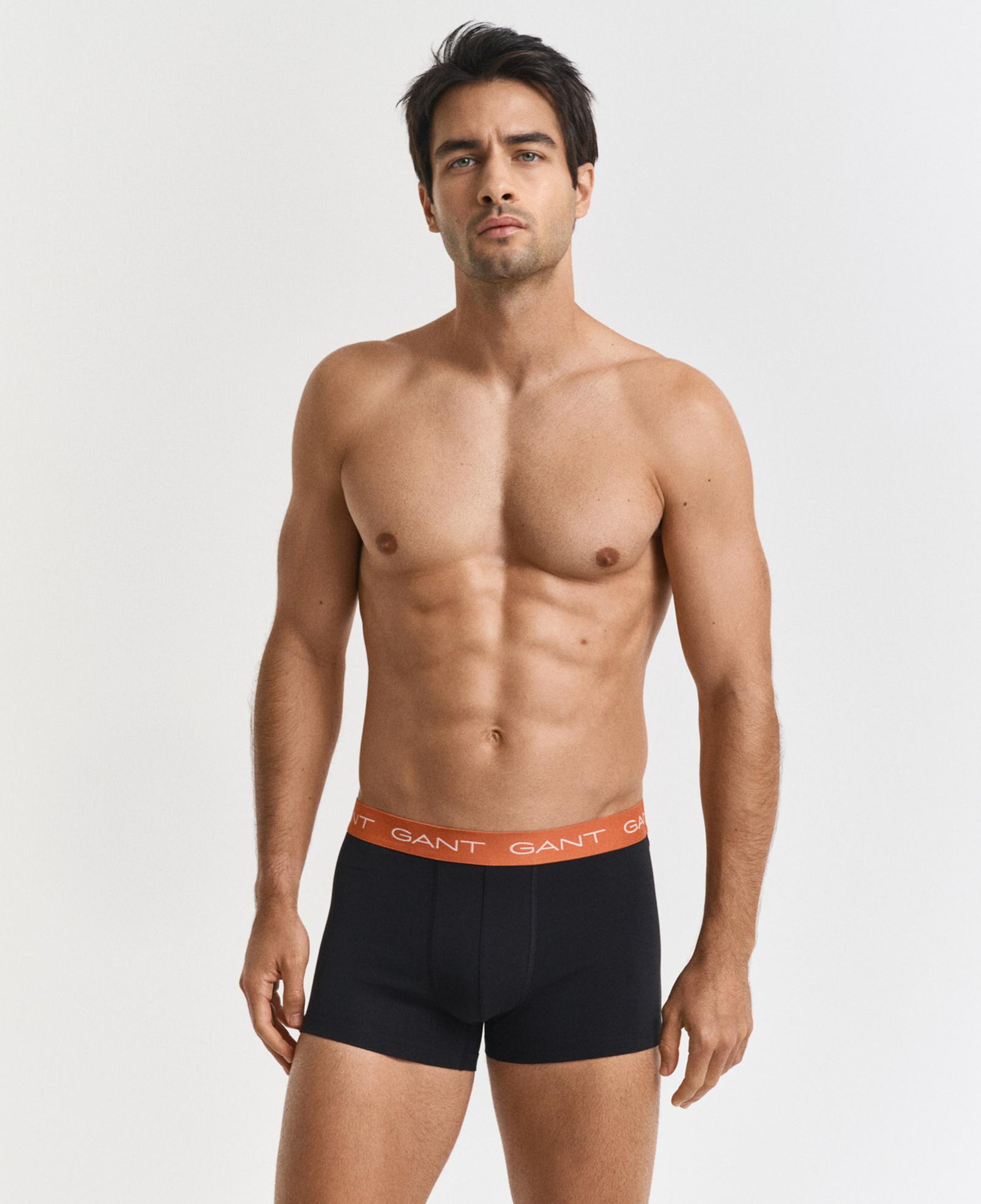 GANT Erkek Siyah Slim Fit 3'lü Boxer