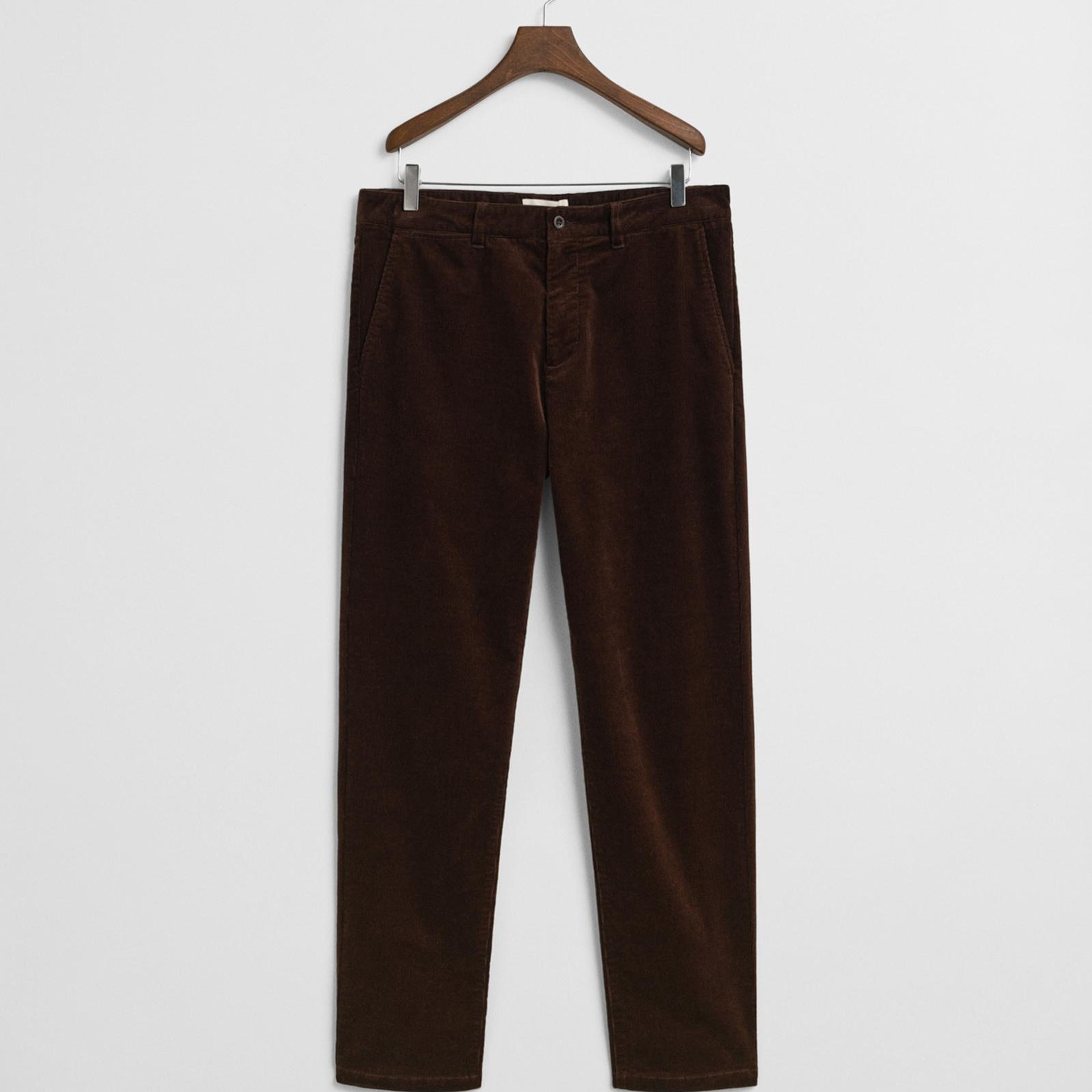 GANT Erkek Kahverengi Regular Fit Cord Chino Pantolon
