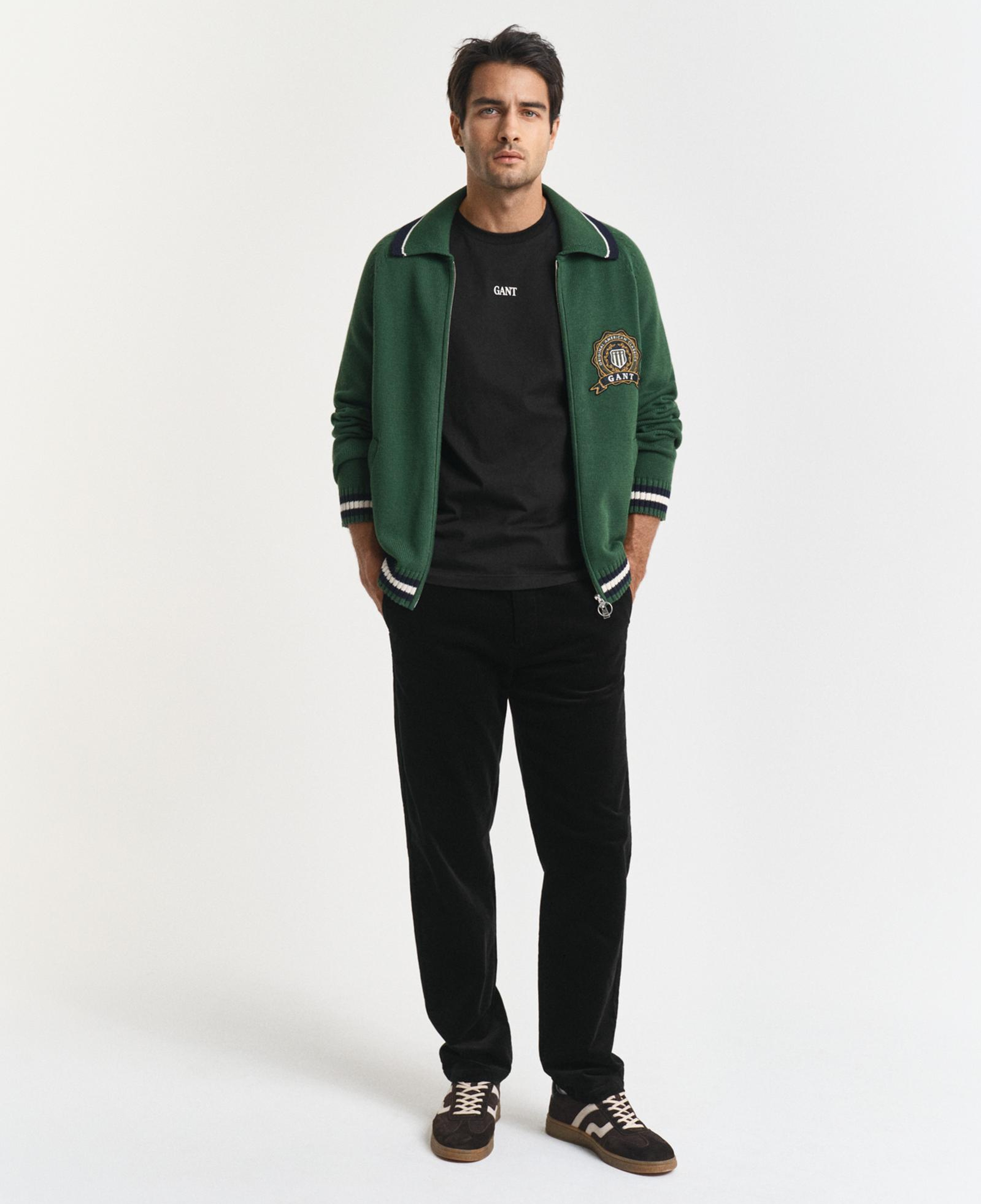 GANT Erkek Siyah Regular Fit Cord Chino Pantolon