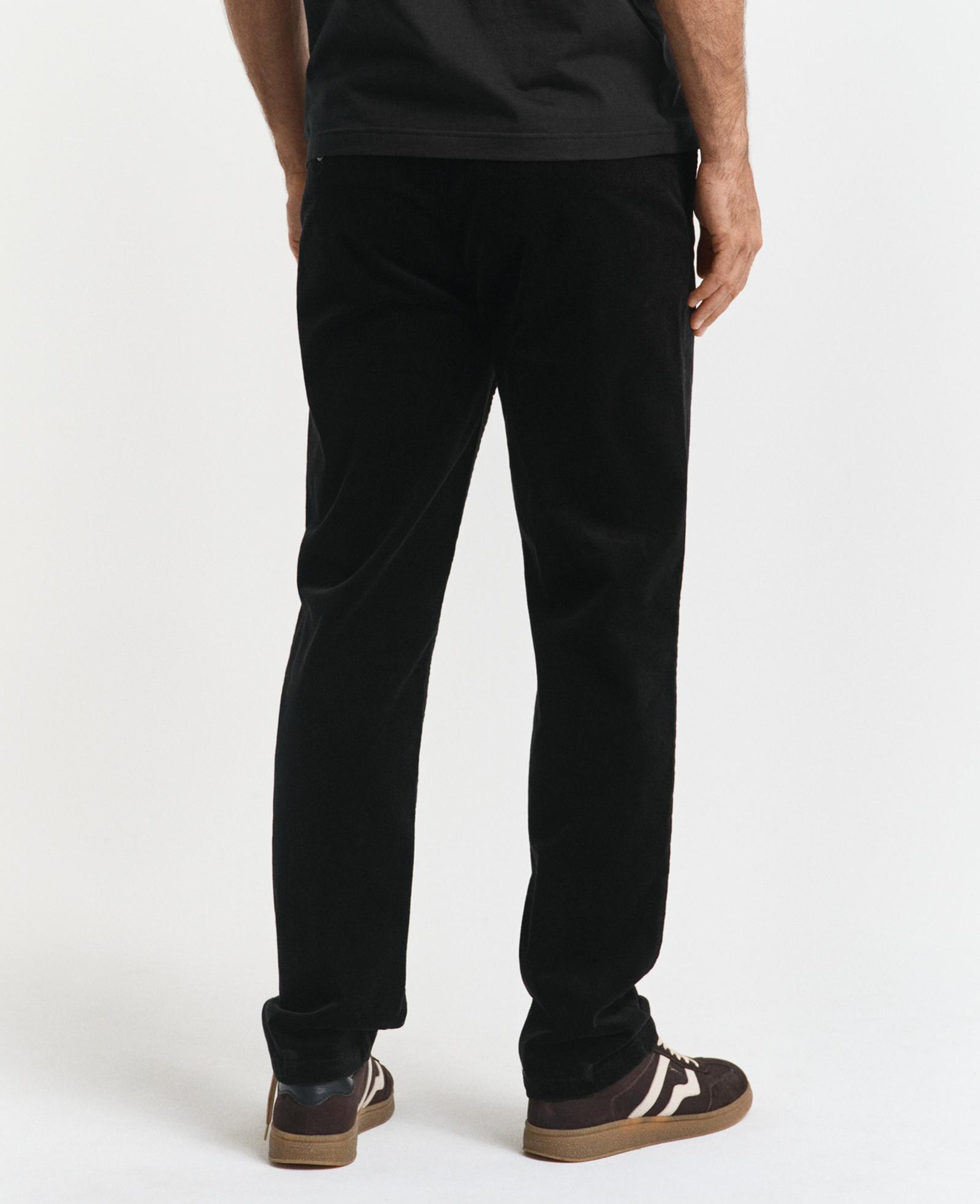 GANT Erkek Siyah Regular Fit Cord Chino Pantolon