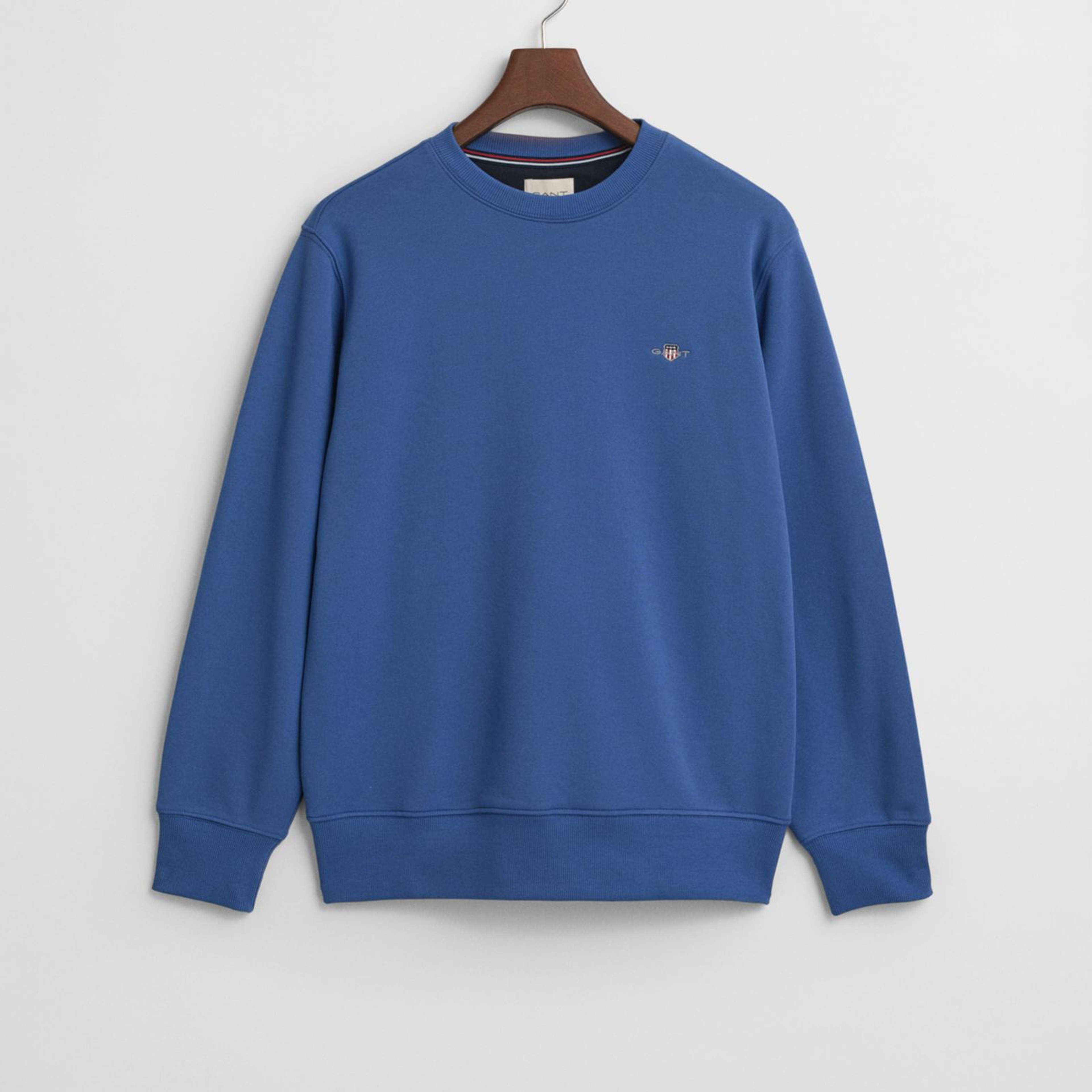 GANT Erkek Mavi Regular Fit Bisiklet Yaka Sweatshirt