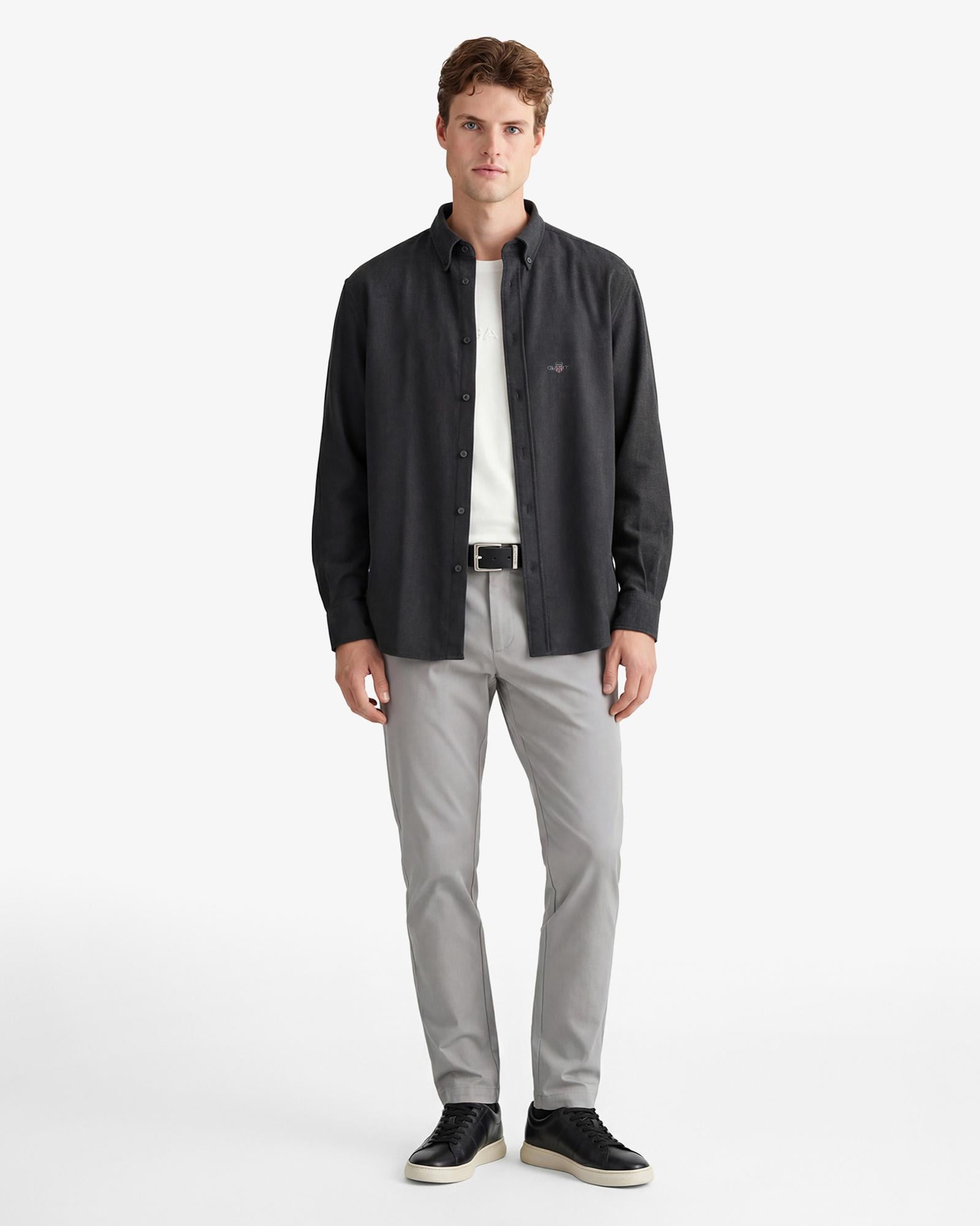 GANT Erkek Gri Slim Fit Pantolon
