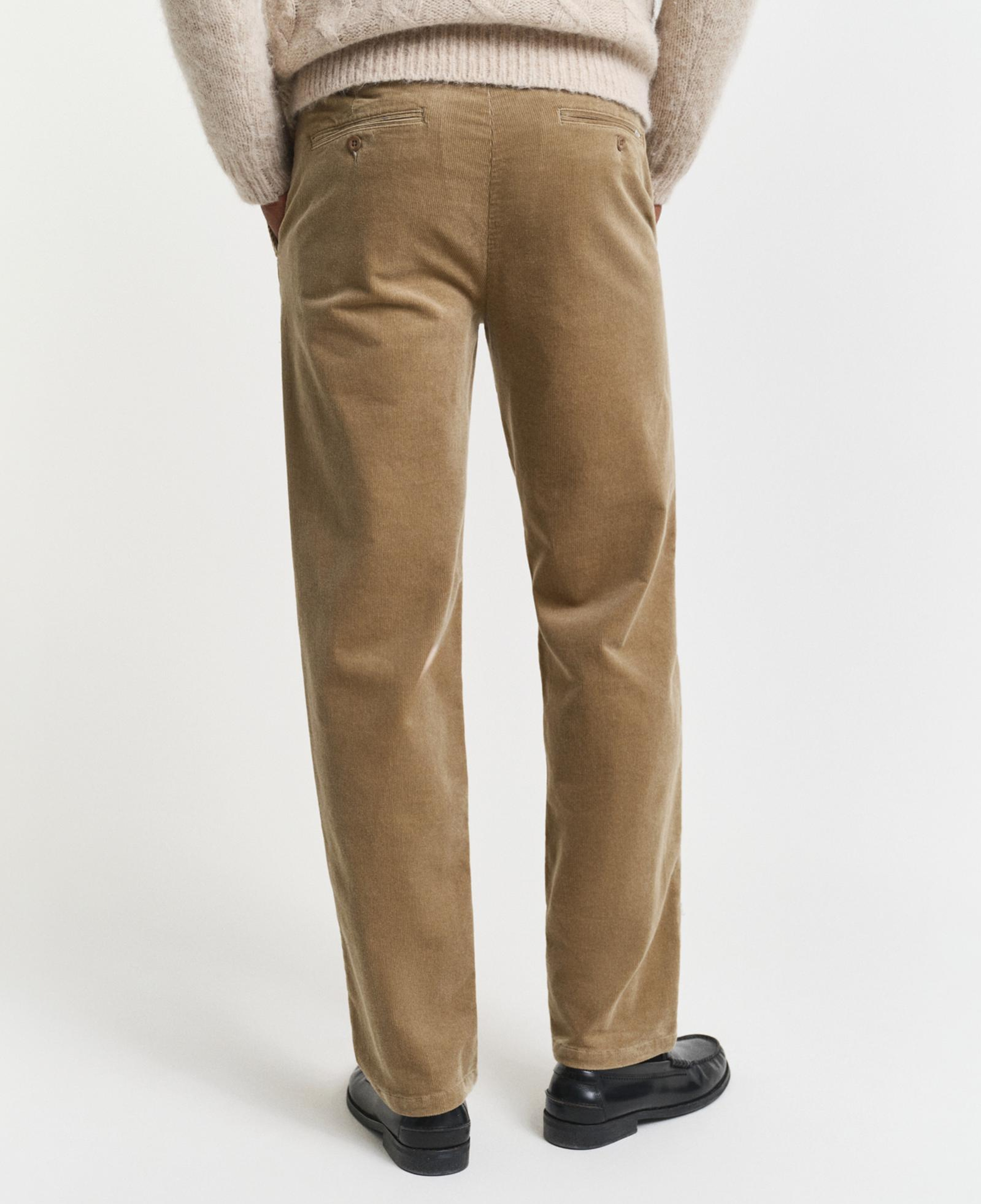GANT Erkek Bej Regular Fit Cord Chino Pantolon