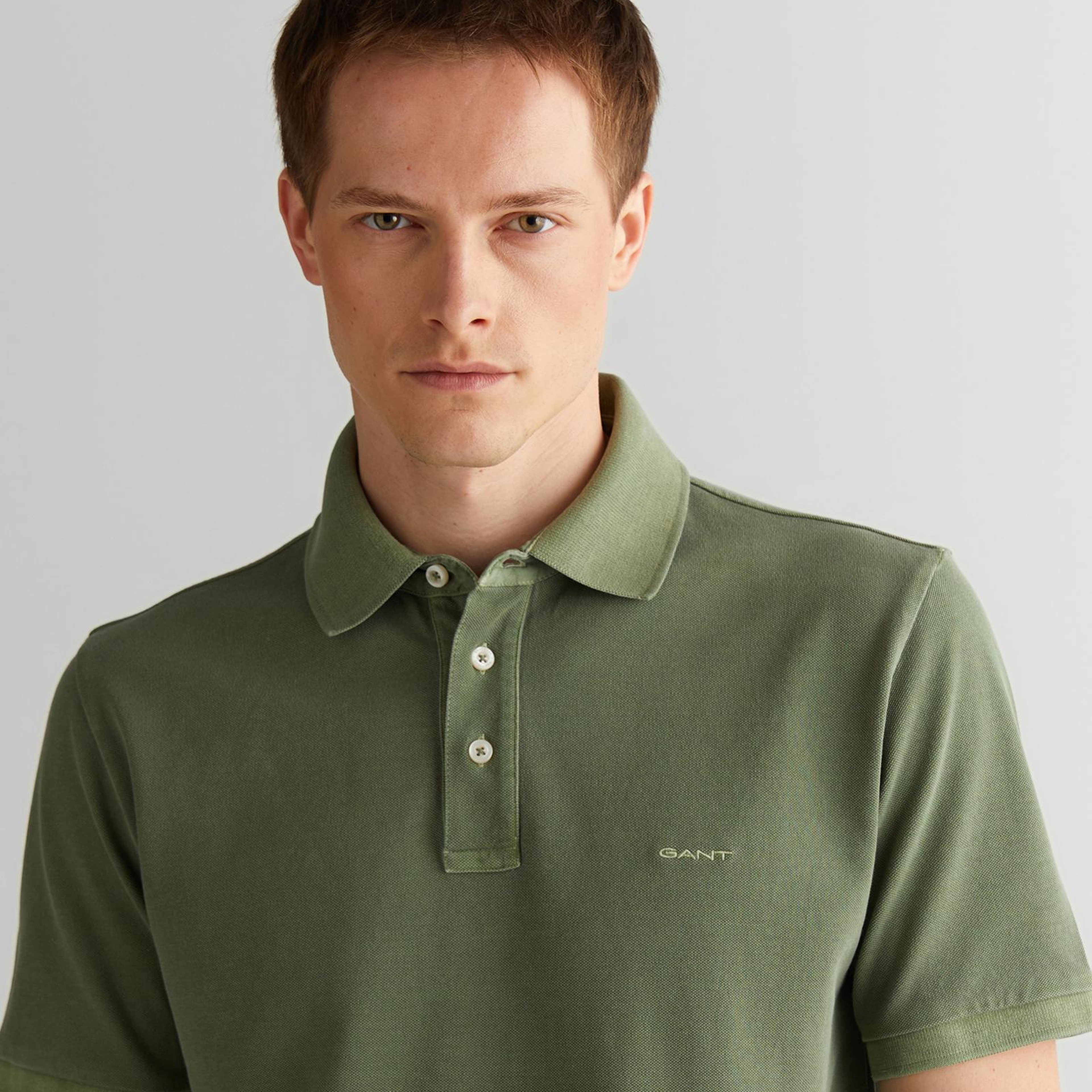 GANT Erkek Yeşil Regular Fit Polo