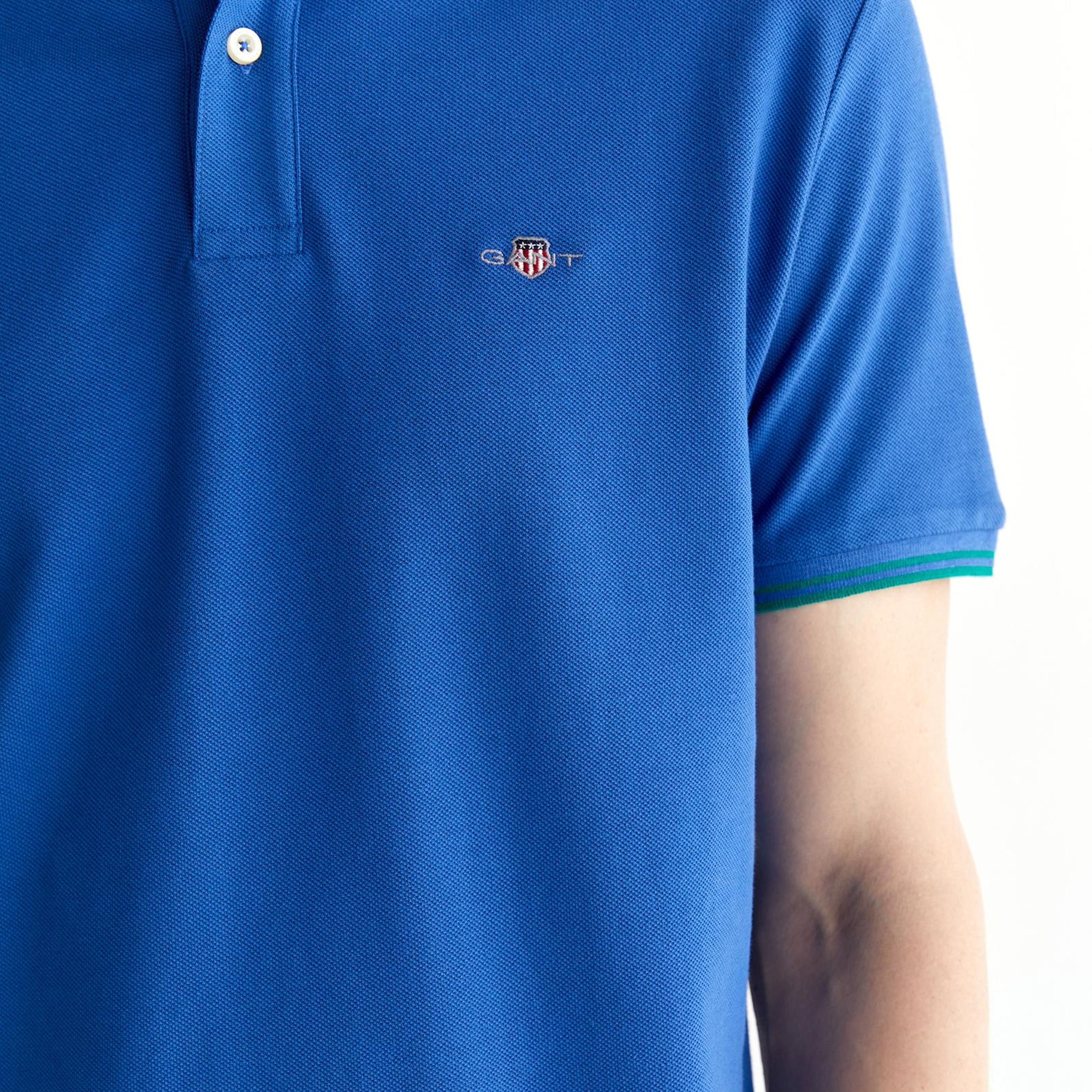 GANT Erkek Lacivert Regular Fit Polo