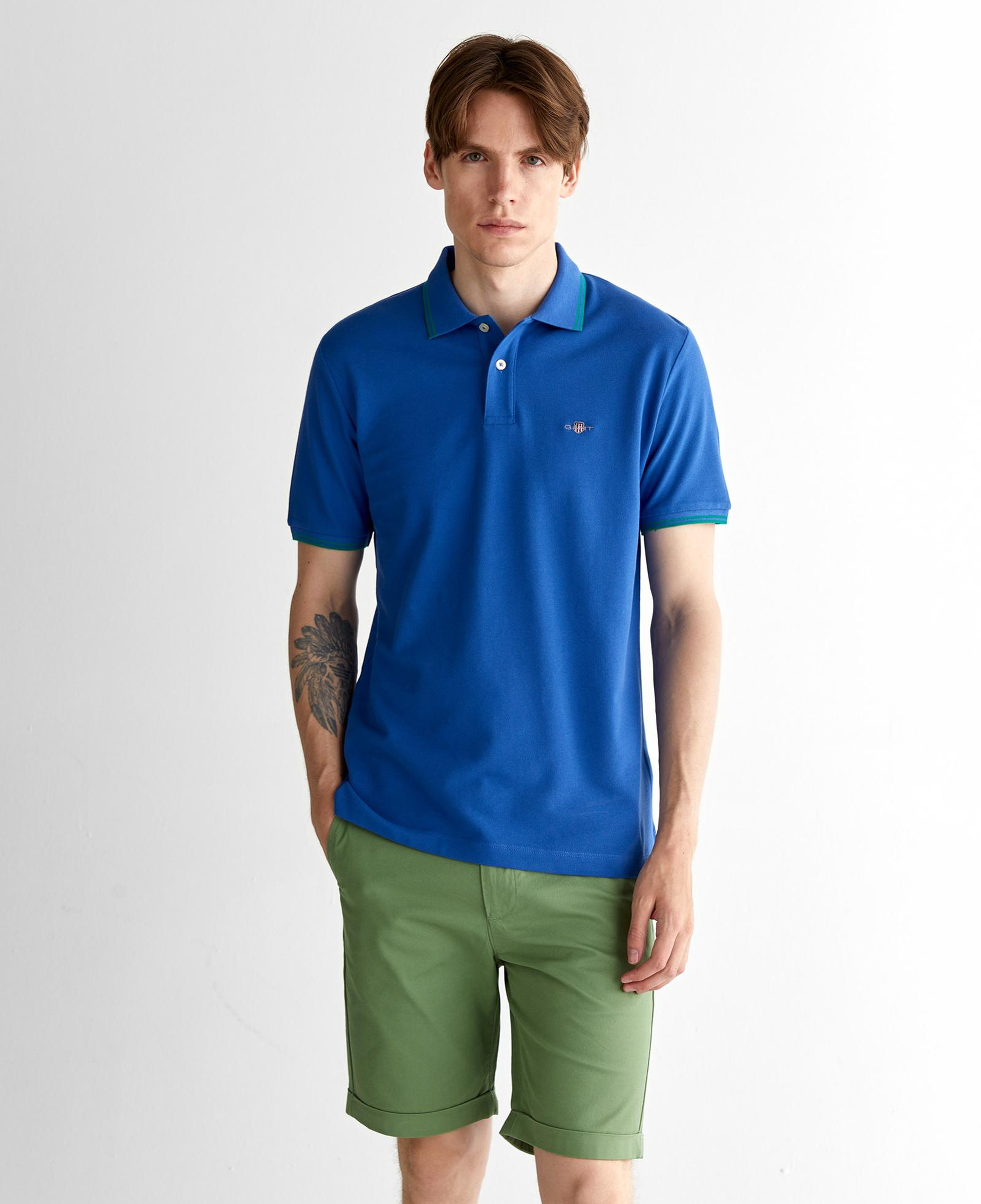 GANT Erkek Lacivert Regular Fit Polo