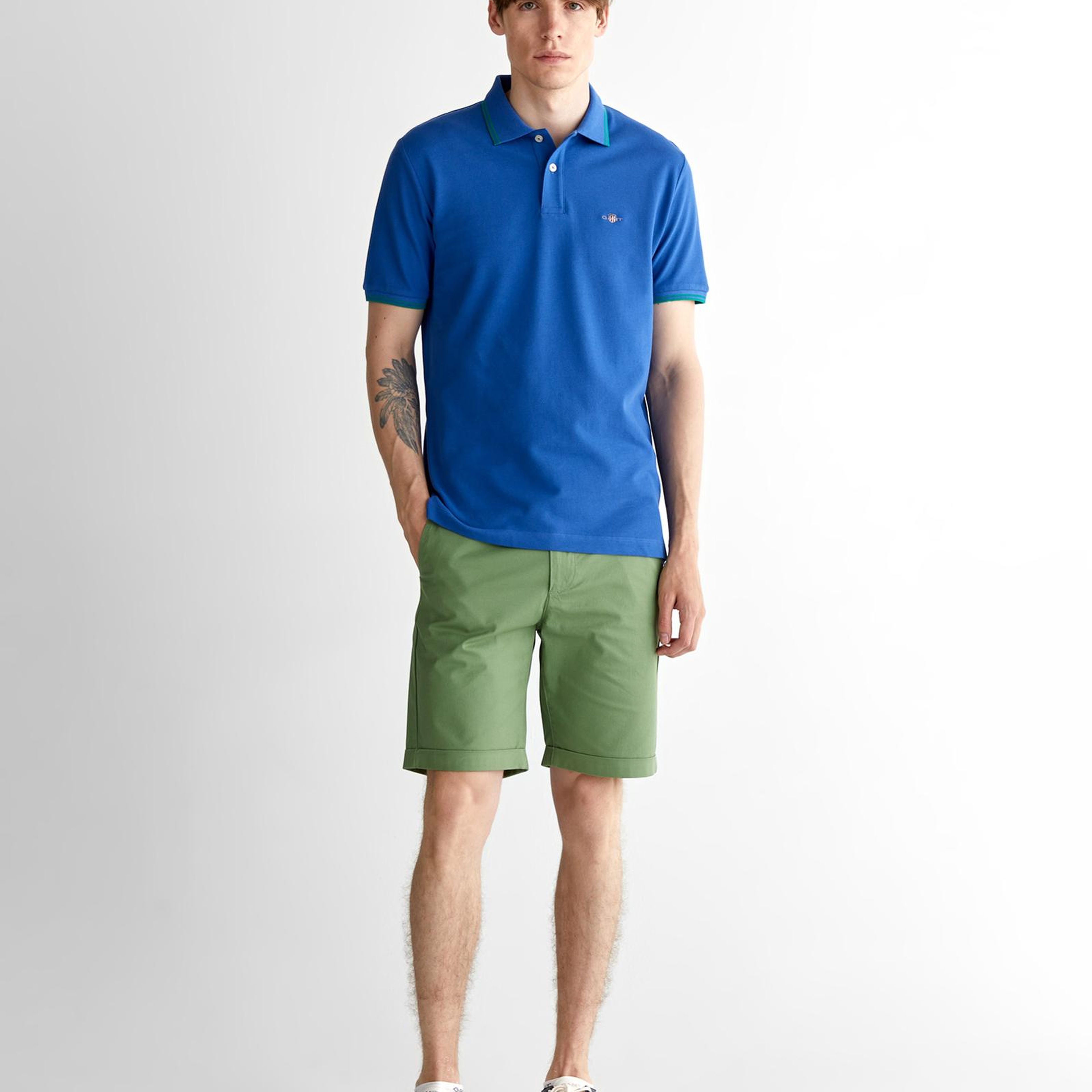 GANT Erkek Lacivert Regular Fit Polo